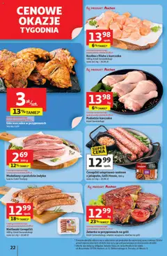 Auchan Gazetka - Pewność niskich cen Hipermarket od 31.07.2025 | Strona: 22 | Produkty: Grill, Kiełbaski