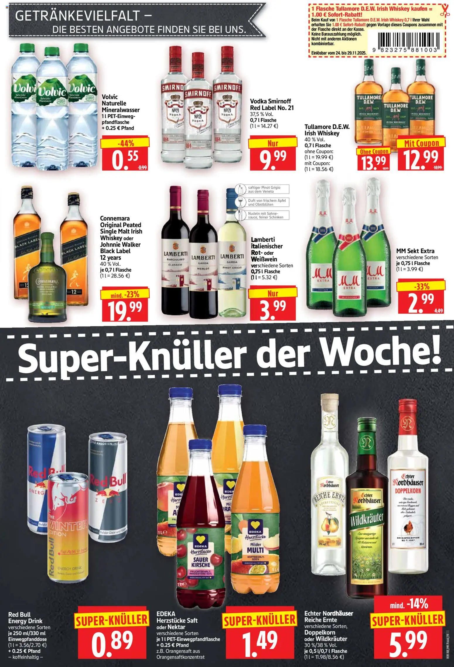 HERKULES Prospekt 	 – gültig ab 24.11.2025 | Seite: 19 | Produkte: Red bull, Energy, Orangensaft, Saft