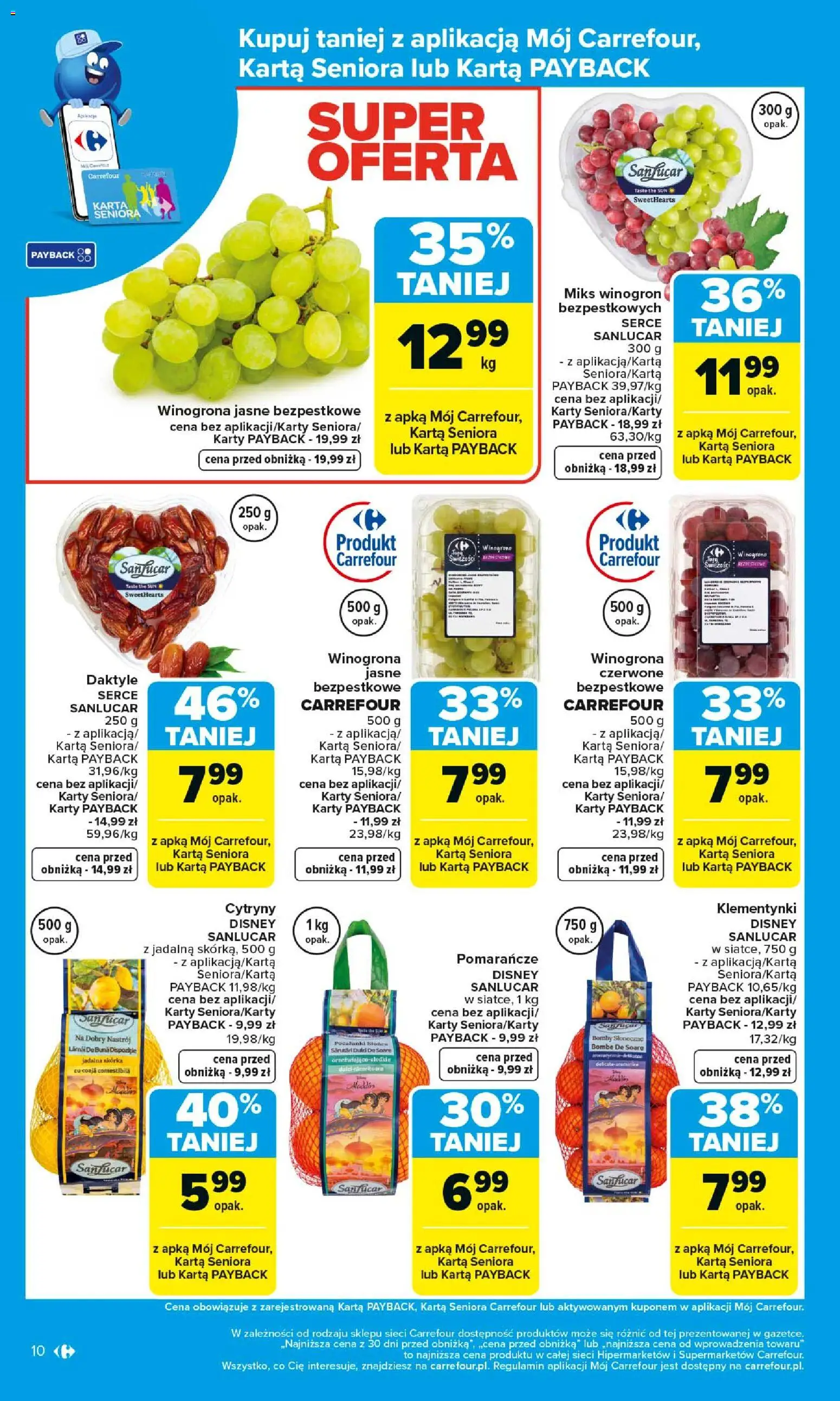 Carrefour gazetka od 02.03.2026 | Strona: 12 | Produkty: Karta, Daktyle, Cytryny, Pomarańcze