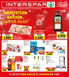 Interspar Akciós újság - amely érvényes a következő dátumtól: 18.12.2025