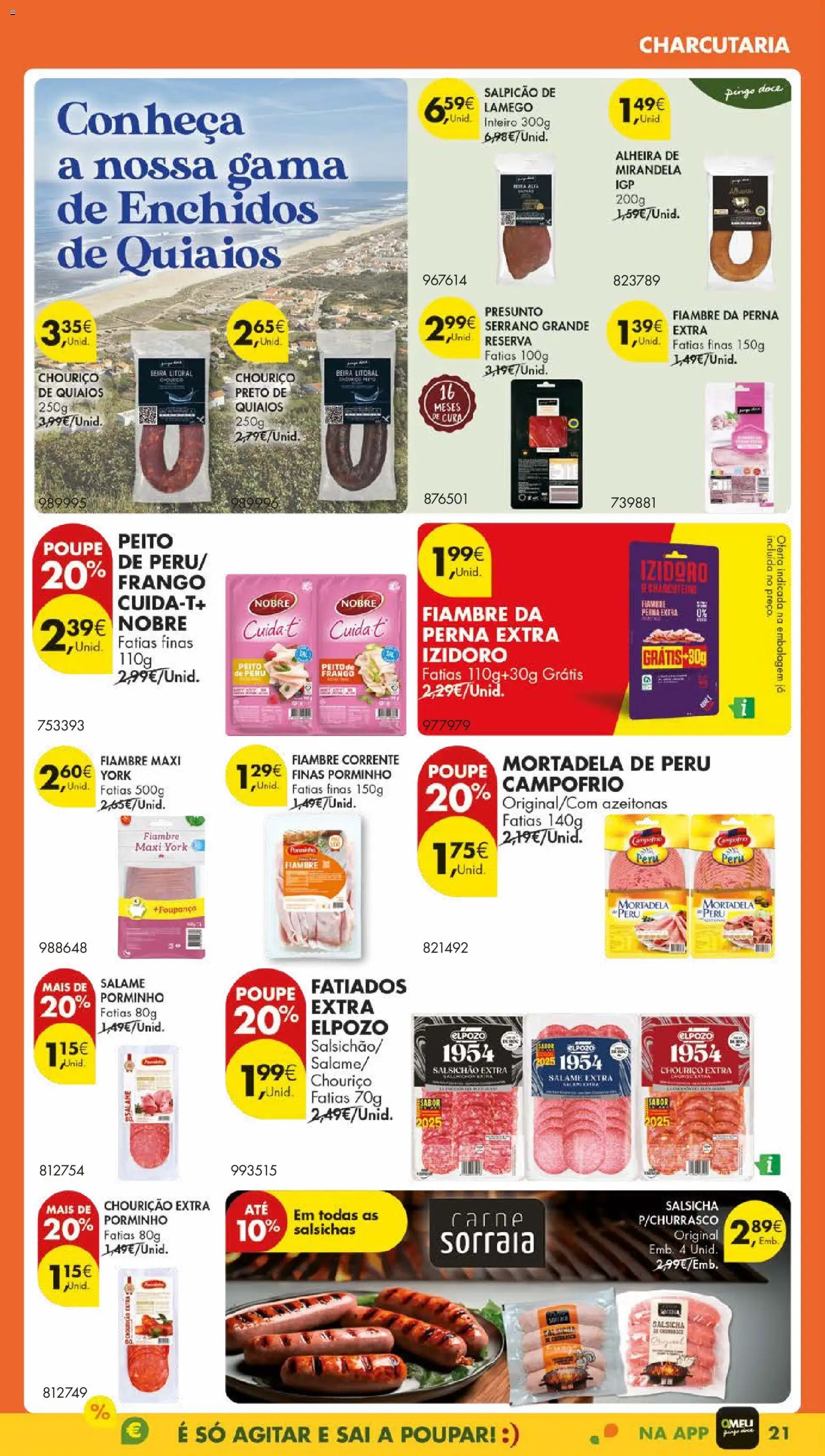 Pingo Doce folheto │ válido de 11.11.2025 | Página: 27 | Produtos: Mortadela, Peru, Presunto, Carne