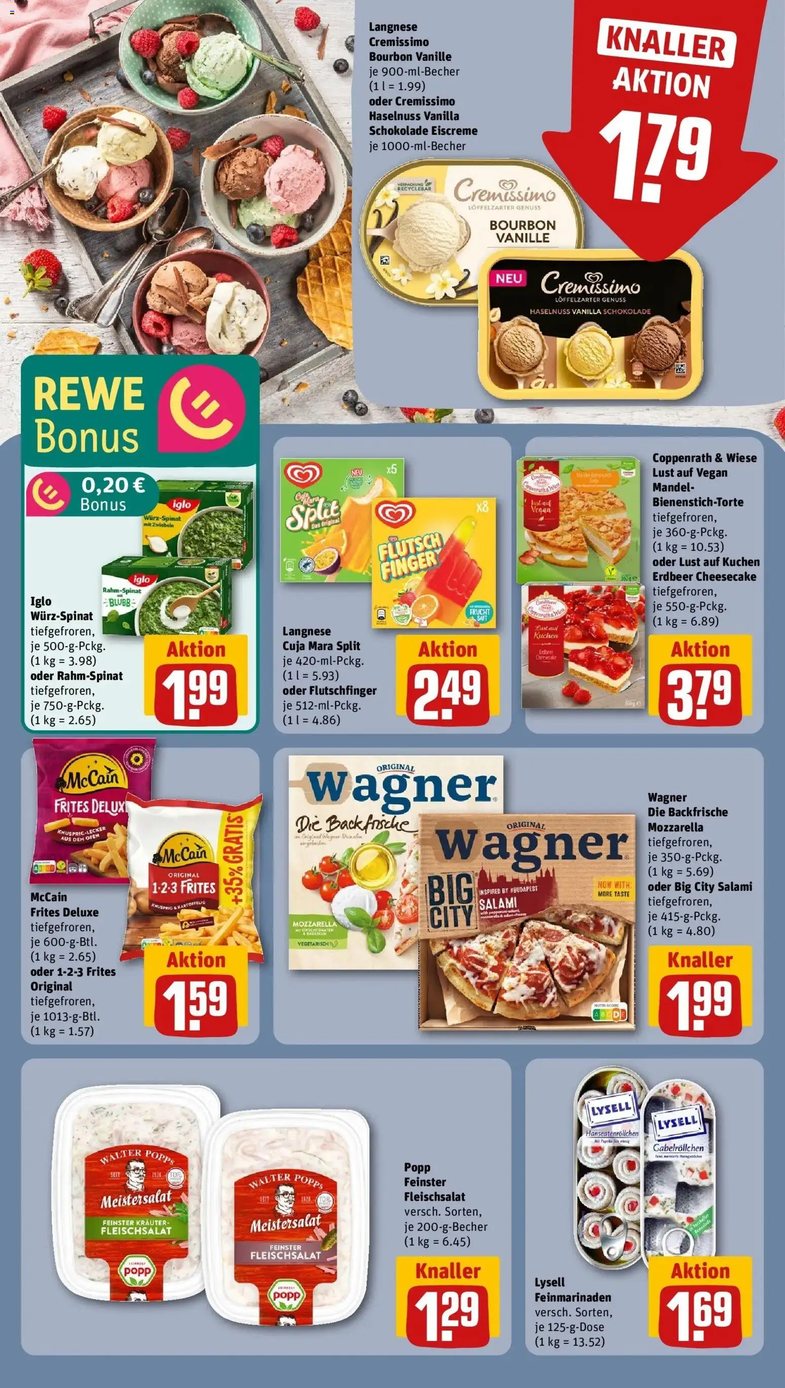 Rewe Prospekt Bremen / Hastedt	 – gültig ab 01.03.2026 | Seite: 18 | Produkte: Ofen, Langnese cremissimo, Mozzarella, Saft