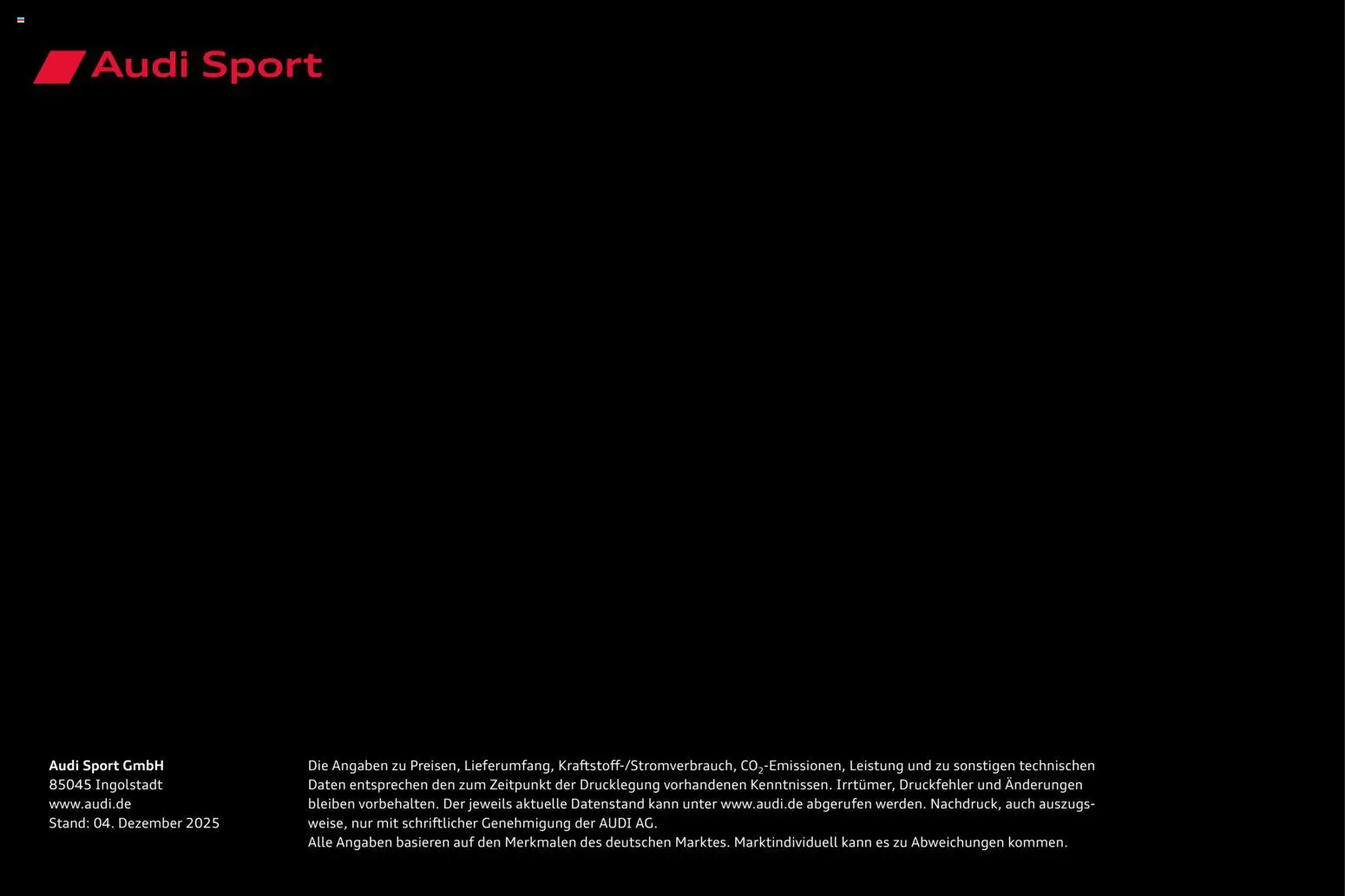 Audi RS 3 Sportback / RS 3 Limousine – gültig ab 28.10.2025 | Seite: 94