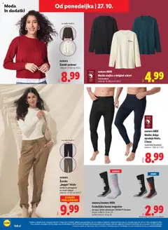Lidl katalog akcije – veljaven od 23.10.2025 | Stran: 64 | Izdelki: Majica, Pulover, Hlace, Nogavice