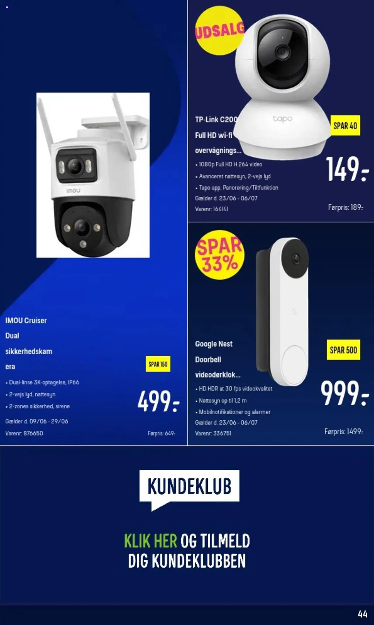 Elgiganten Tilbudsavis gyldig fra 23.06.2025 | Side: 44 | Produkter: Lyd, Video