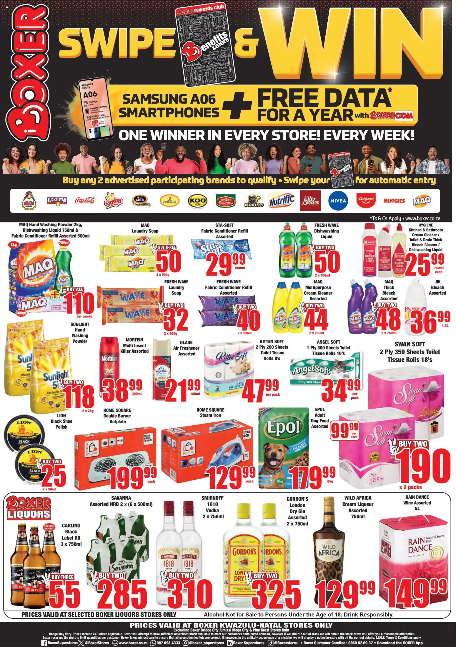 New Boxer catalogue – valid from 23.10.2025 | Page: 12 | Products: Iron, Powder, Gin, Vodka