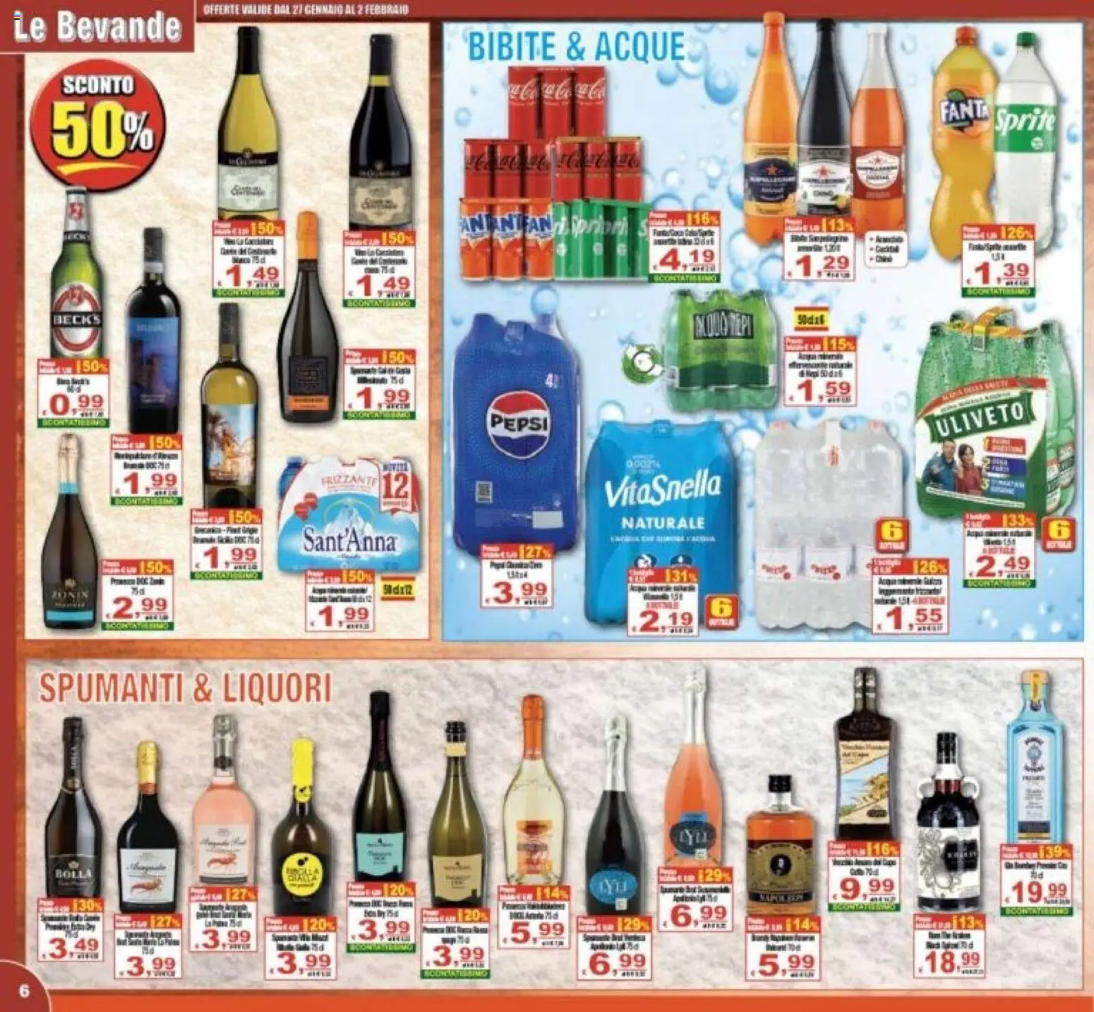 Volantino CTS del 27.01.2026 | Pagina: 6 | Prodotti: Bibite, Pepsi