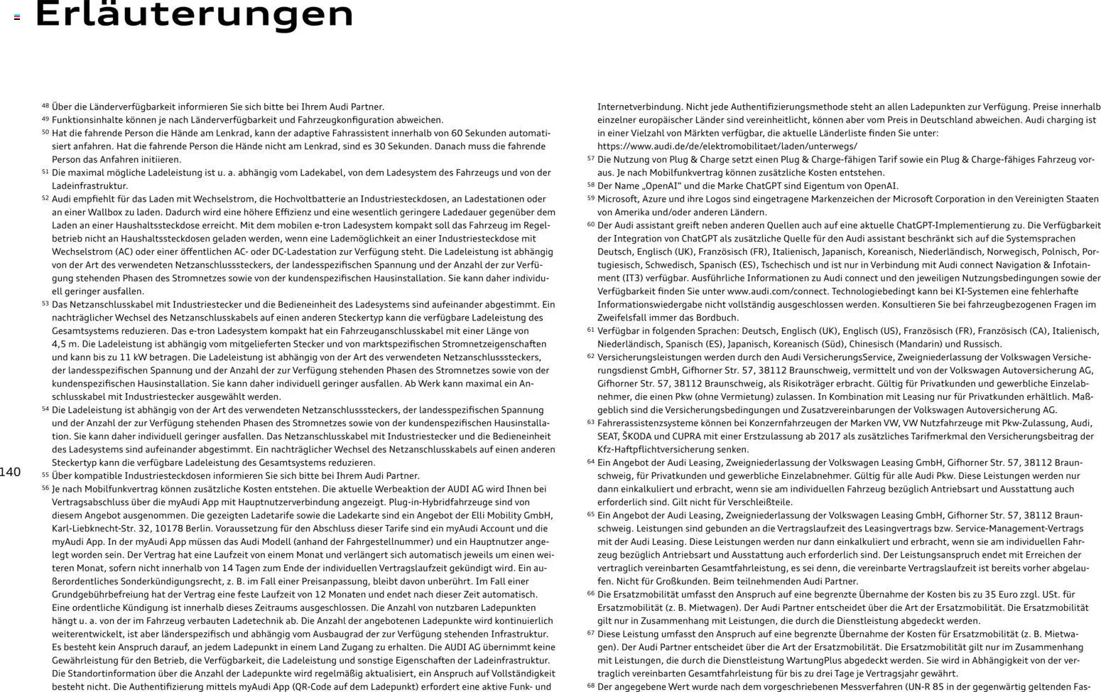 Audi Q3 – gültig ab 09.01.2025 | Seite: 140 | Produkte: Navigation