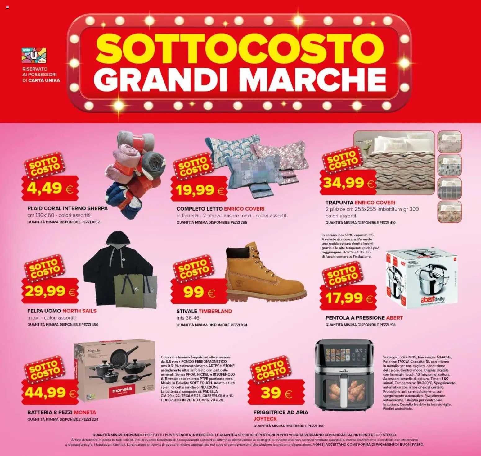 Volantino Oasi del 21.11.2025 | Pagina: 6 | Prodotti: Plaid, Trapunta, Casseruola, Pentola a pressione