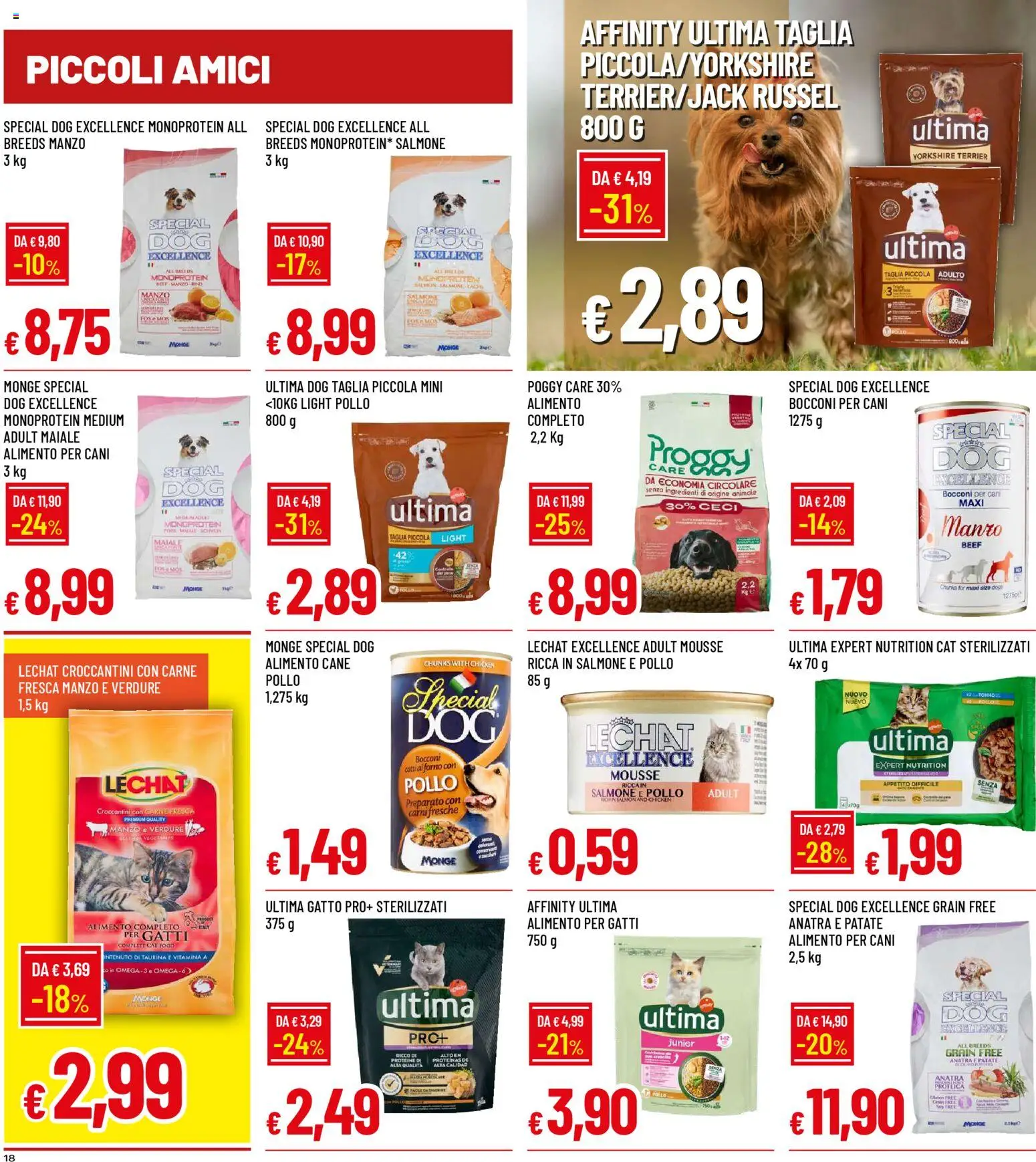 Volantino Galassia del 23.04.2026 | Pagina: 18 | Prodotti: Pollo, Maiale, Salmone, Ceci