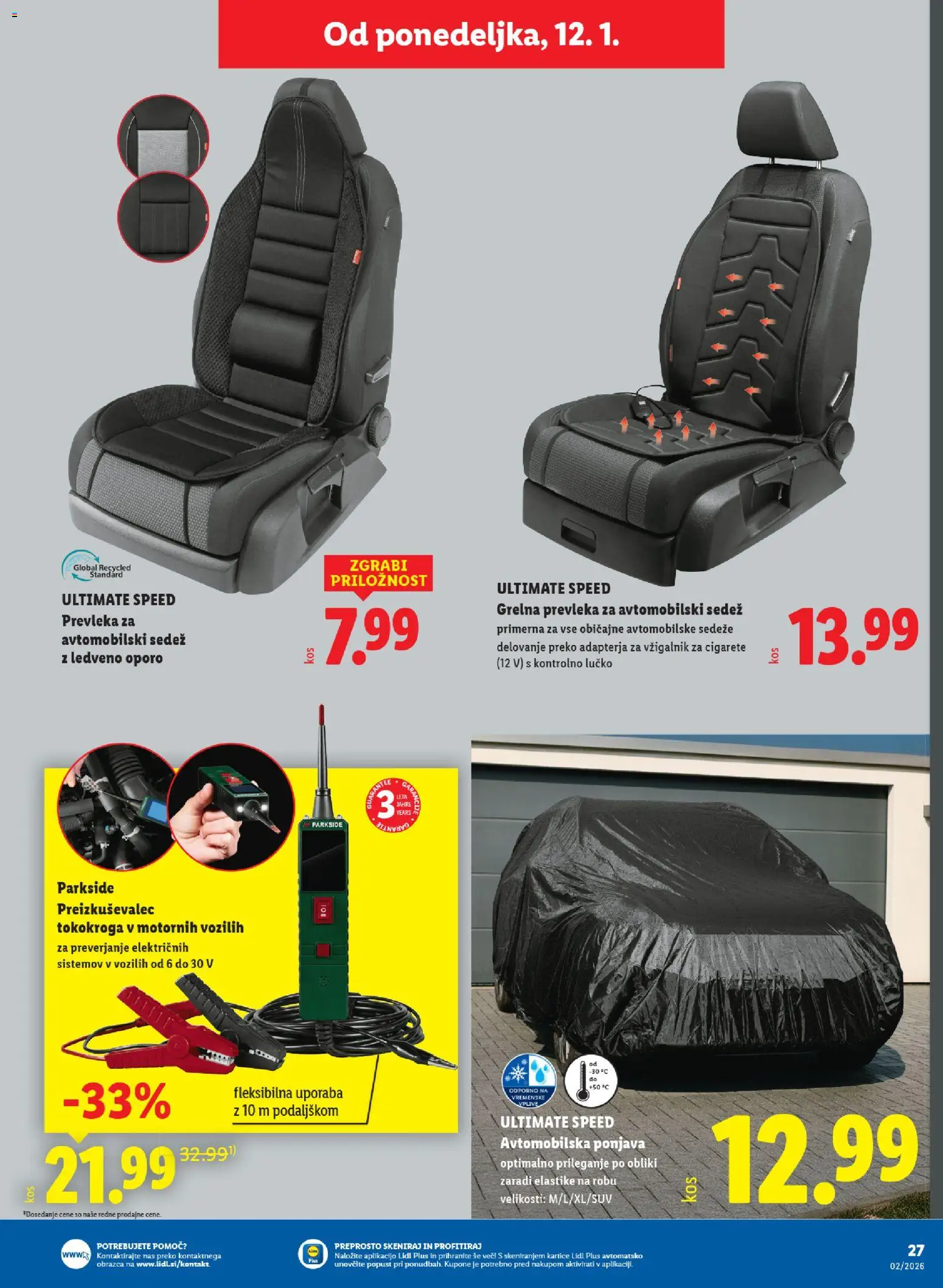 Novi Lidl katalog ponudbe – veljaven od 08.01.2026 | Stran: 37 | Izdelki: Prevleka
