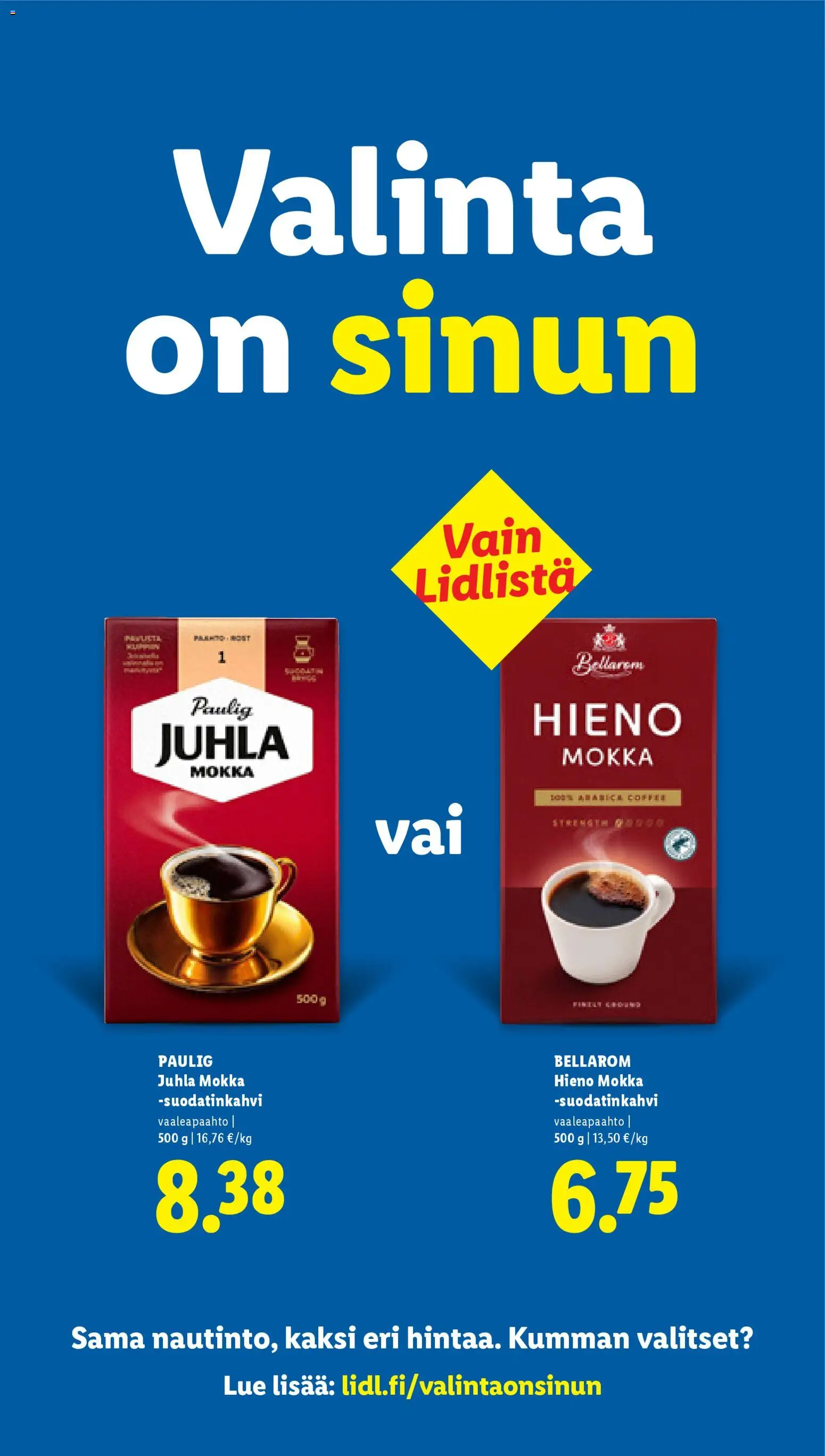 Lidl tarjoukset – voimassa 23.04.2026 alkaen | Sivu: 14 | Tuotteet: Juhla Mokka