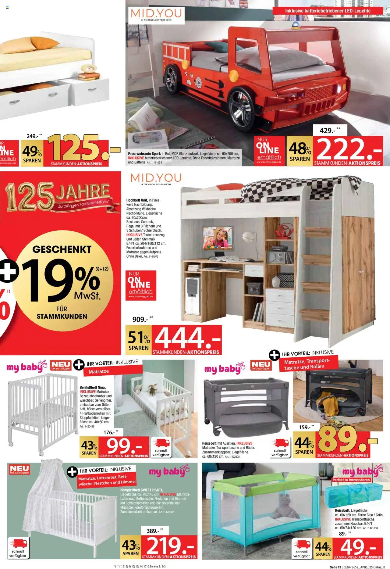 Zurbrüggen Mega- Event - gültig ab dem 21.07.2025 | Seite: 17 | Produkte: Tasche, Matratze, Regal, Liege