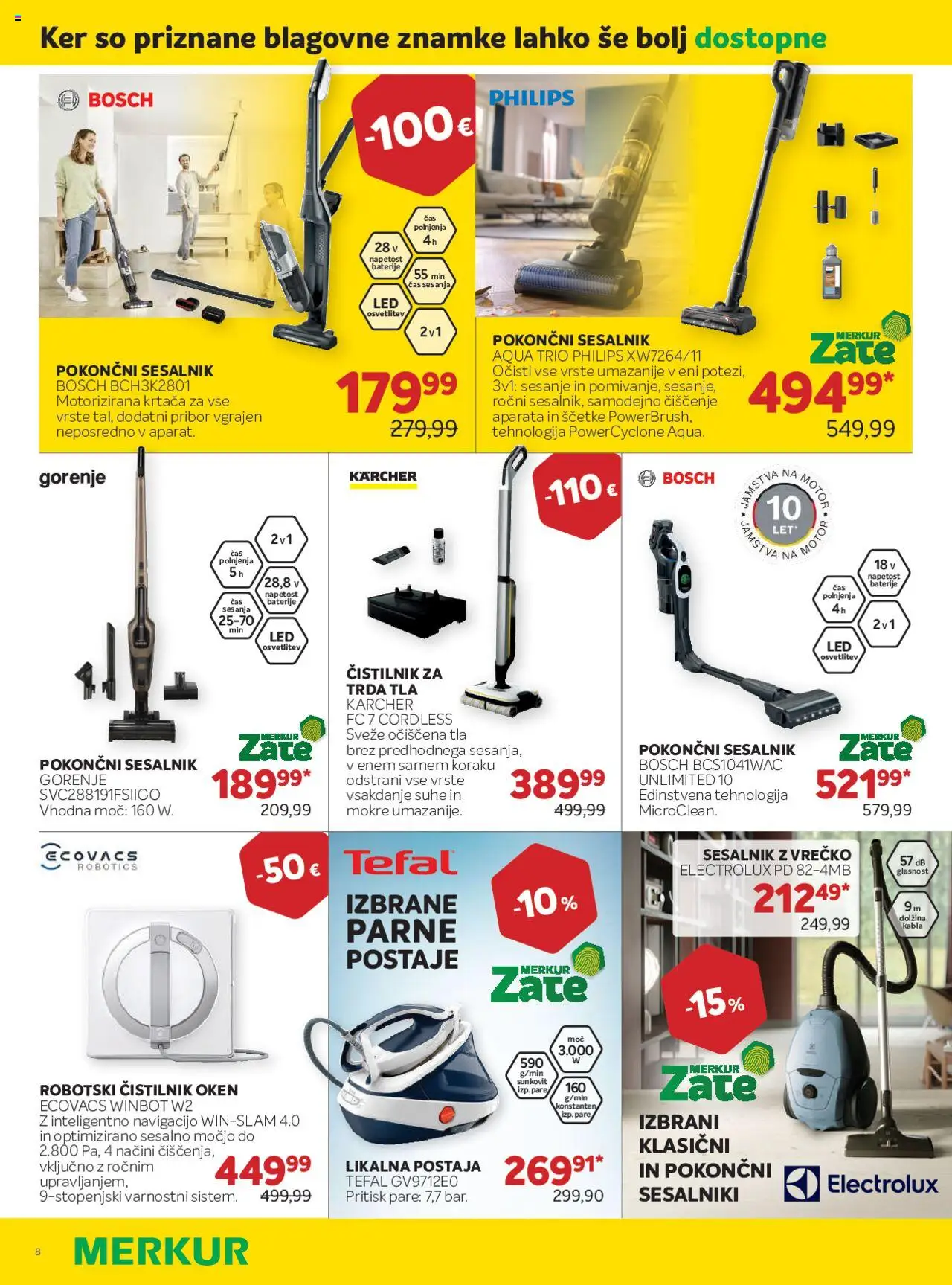 Merkur katalog │ velja od 06.08.2025 | Stran: 8 | Izdelki: Pribor, Baterije, Krtaca, Sesalnik