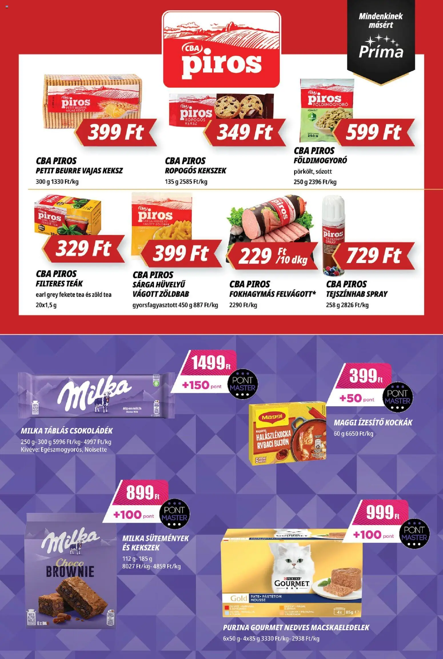 CBA Príma akciós ujság - amely érvényes a következő dátumtól: 20.11.2025 | Oldal: 7 | Termékek: Zöld tea, Földimogyoró, Sütemények, Kekszek