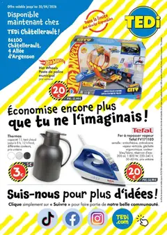 TEDi - Prévisualisation de TEDi - TEDi: Découvrez les nouvelles offres - Chatellerault valide à partir de 19.04.2026 | Page: 2 | Produits: Thermos, Fer à repasser, Réservoir d'eau, Tefal