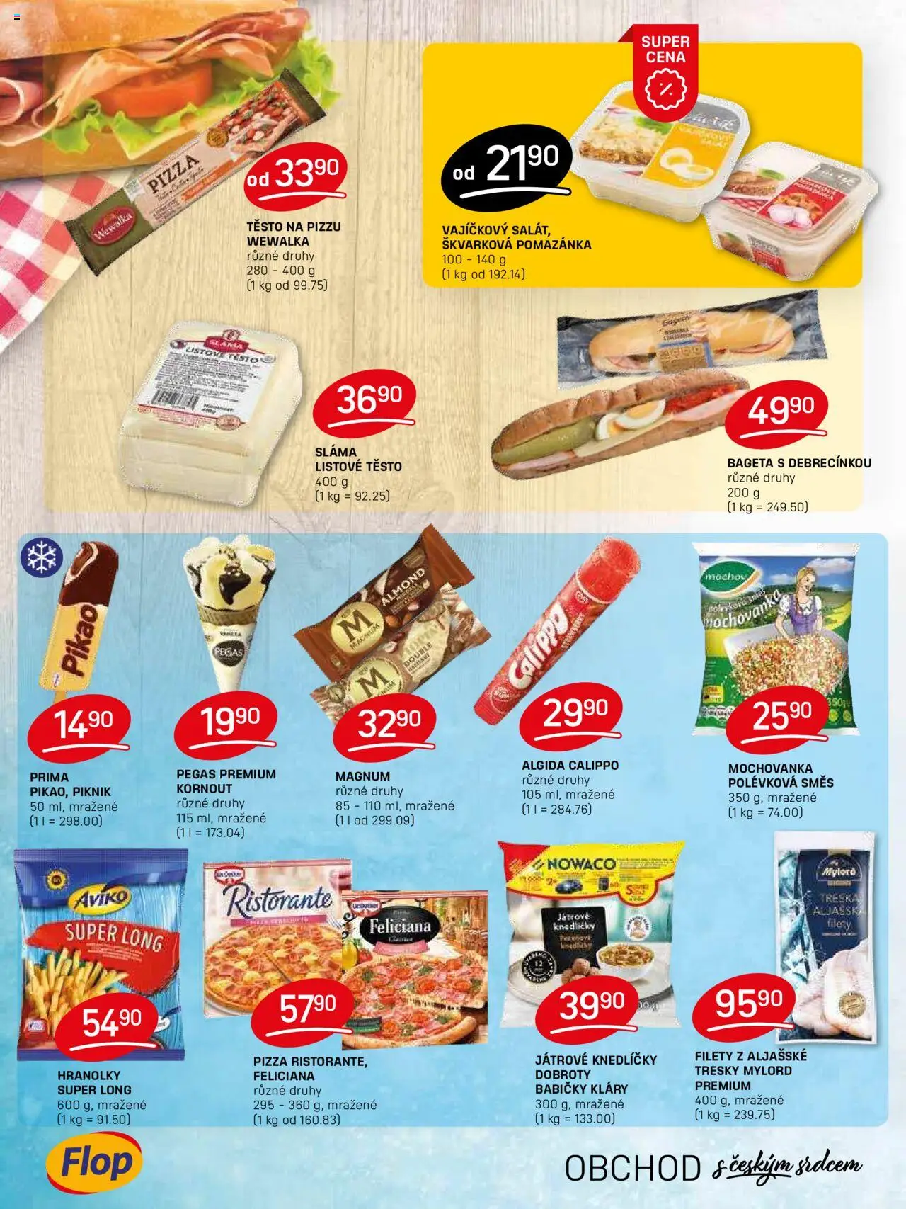 Flop leták od 13.08.2025 | Strana: 6 | Produkty: Těsto na pizzu, Treska, Listové těsto, Pizza těsto