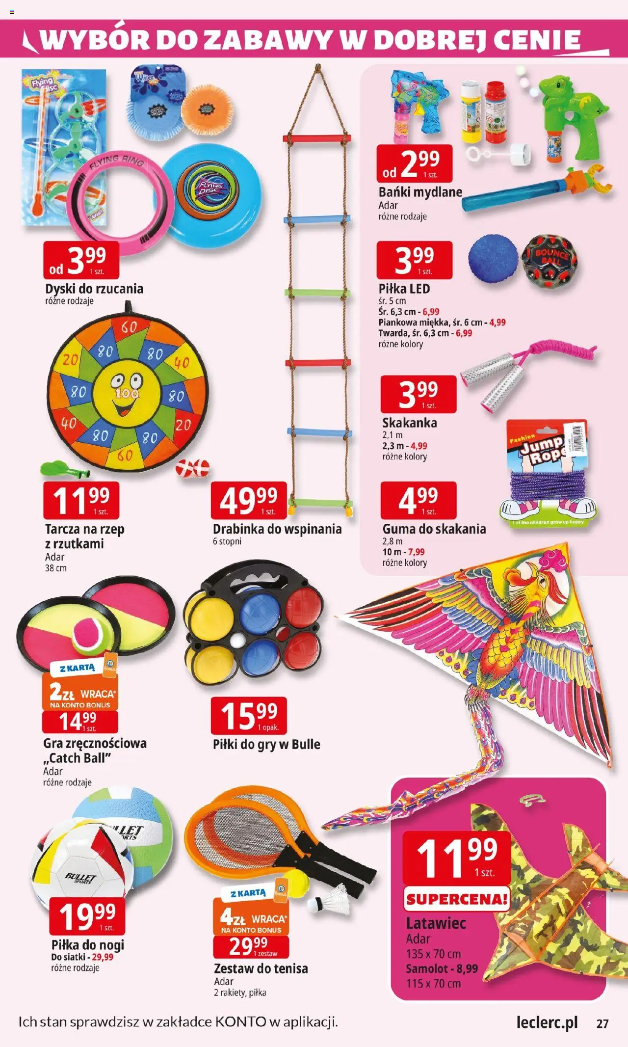 E.Leclerc Gazetka - Elbląg od 22.07.2025 | Strona: 27 | Produkty: Karta, Gra, Gry