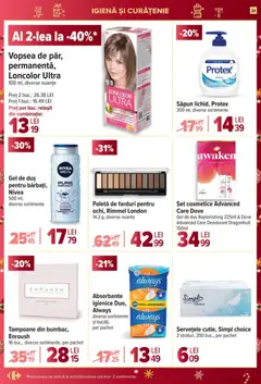 Ofertele Carrefour valabile de la 17.12.2025 | Pagină: 34 | Produse: Vopsea, Gel de duș, Deodorant, Tampoane