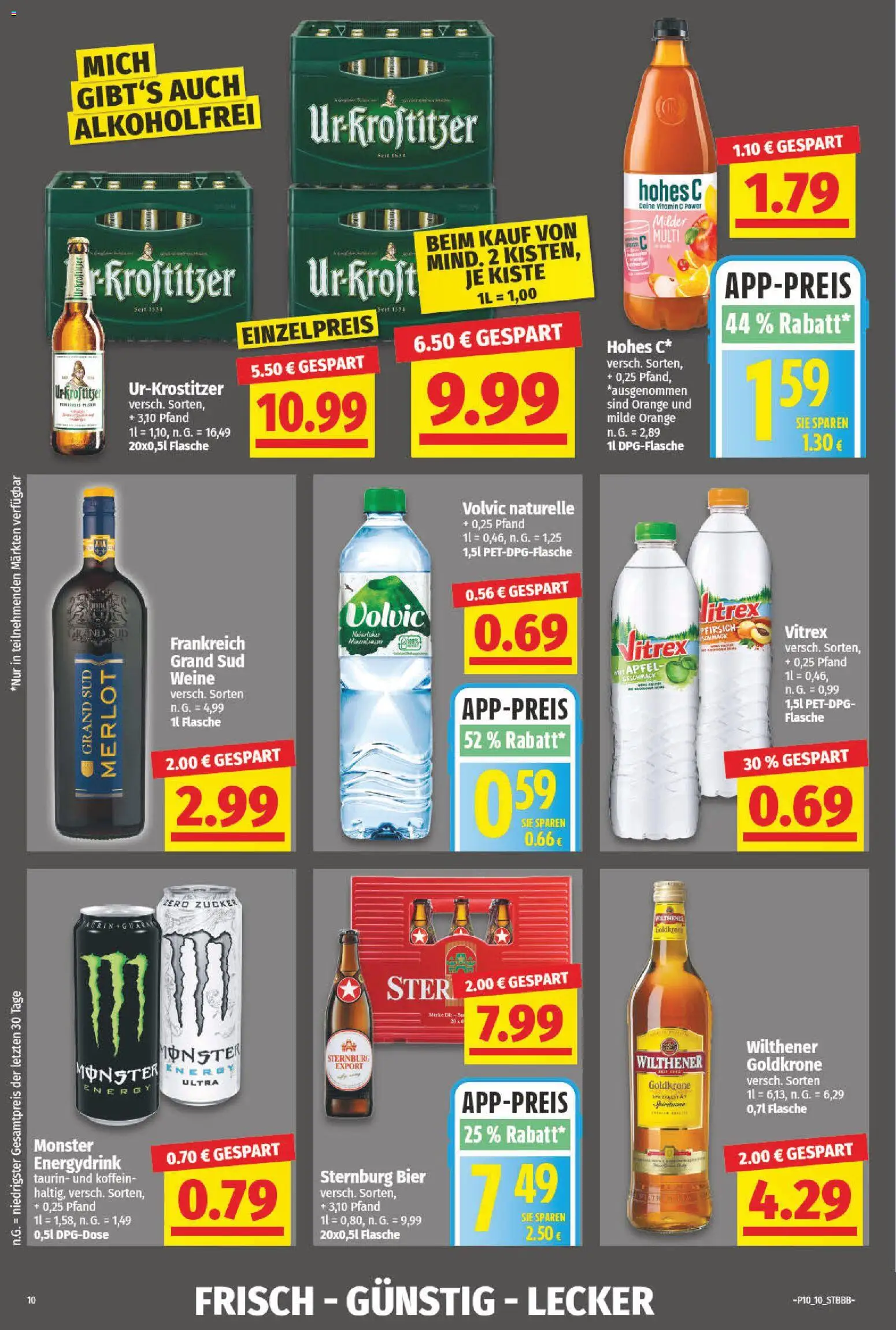 NP Discount Prospekt 	 – gültig ab 02.03.2026 | Seite: 10 | Produkte: Energy, Merlot, Zucker, Hohes c