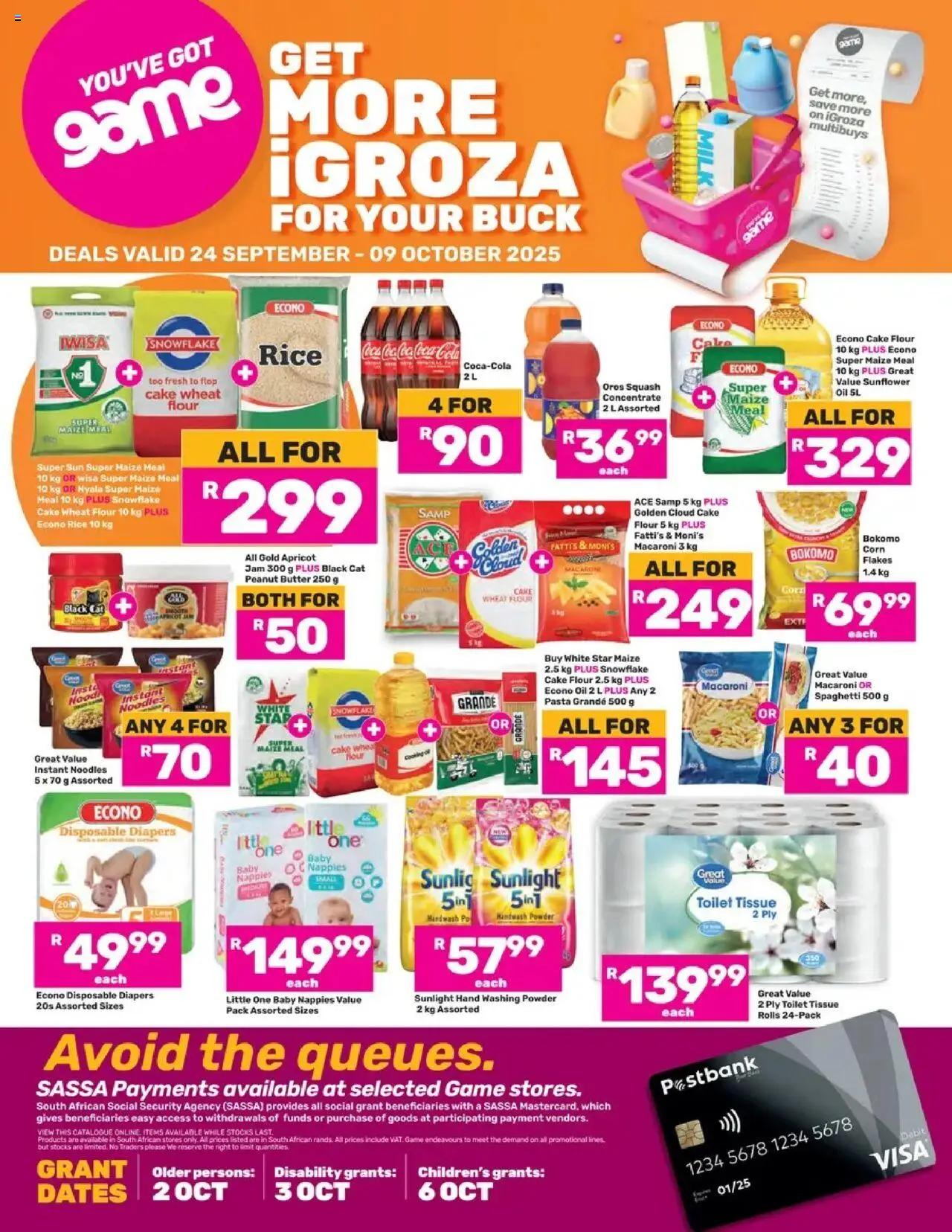 New Game catalogue – valid from 24.09.2025 | Page: 1 | Products: Corn, Handwash, Powder, Rice