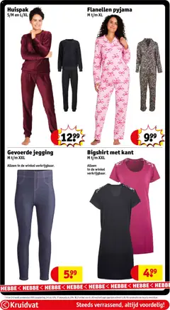 Flanellen pyjama, M t/m XL - Voorbeeld van een folder van Kruidvat, geldig van 25.11.2025 | Pagina: 83 | Producten: Pyjama, Kan