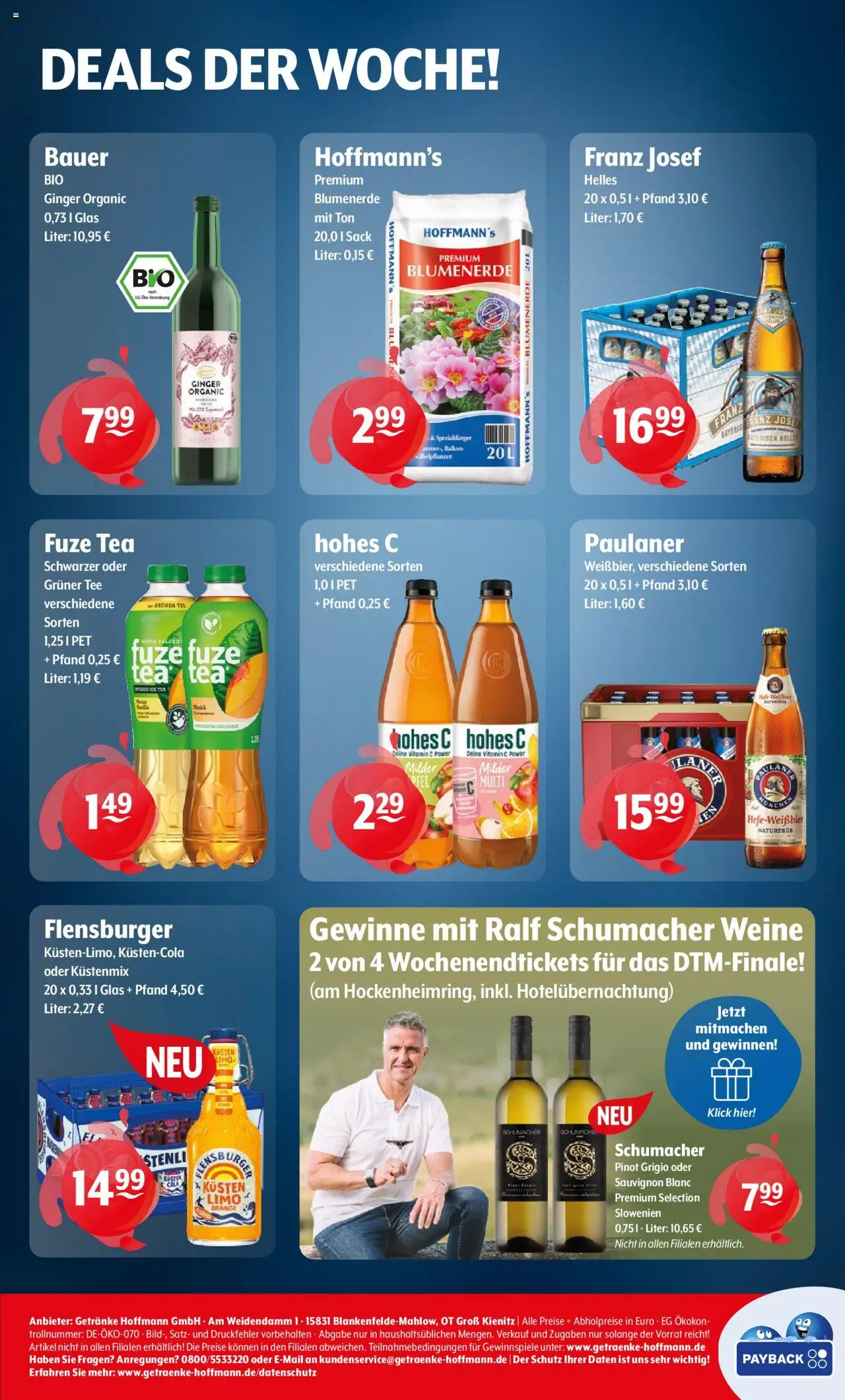 Trink und Spare Prospekt 	 - gültig ab dem 18.08.2025 | Seite: 8 | Produkte: Fuze tea, Flensburger, Hohes c, Paulaner