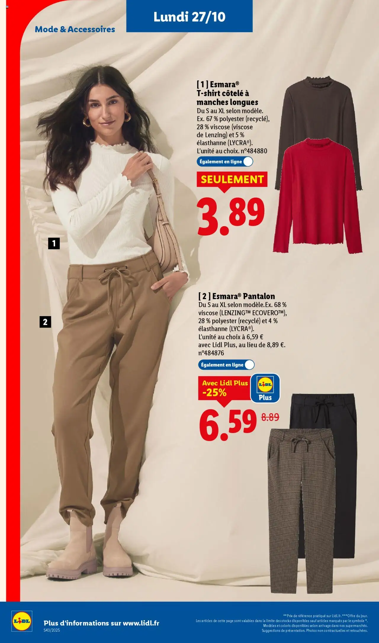{H1} | Page: 58 | Produits: T-shirt, Pantalon