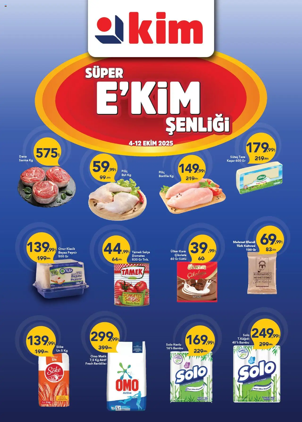 Kim Market Katalog - Ege Insert - 04.10.2025 tarihinden itibaren geçerlidir | Sayfa: 1 | Ürünler: Tuvalet, Peynir, Domates, Piliç