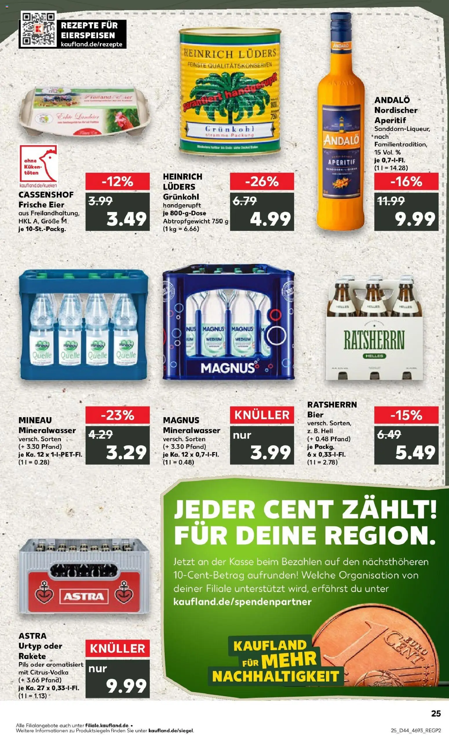 Kaufland prospekt Oststeinbek	 – gültig ab 30.10.2025 | Seite: 25 | Produkte: Bier, Pils, Astra, Mineralwasser