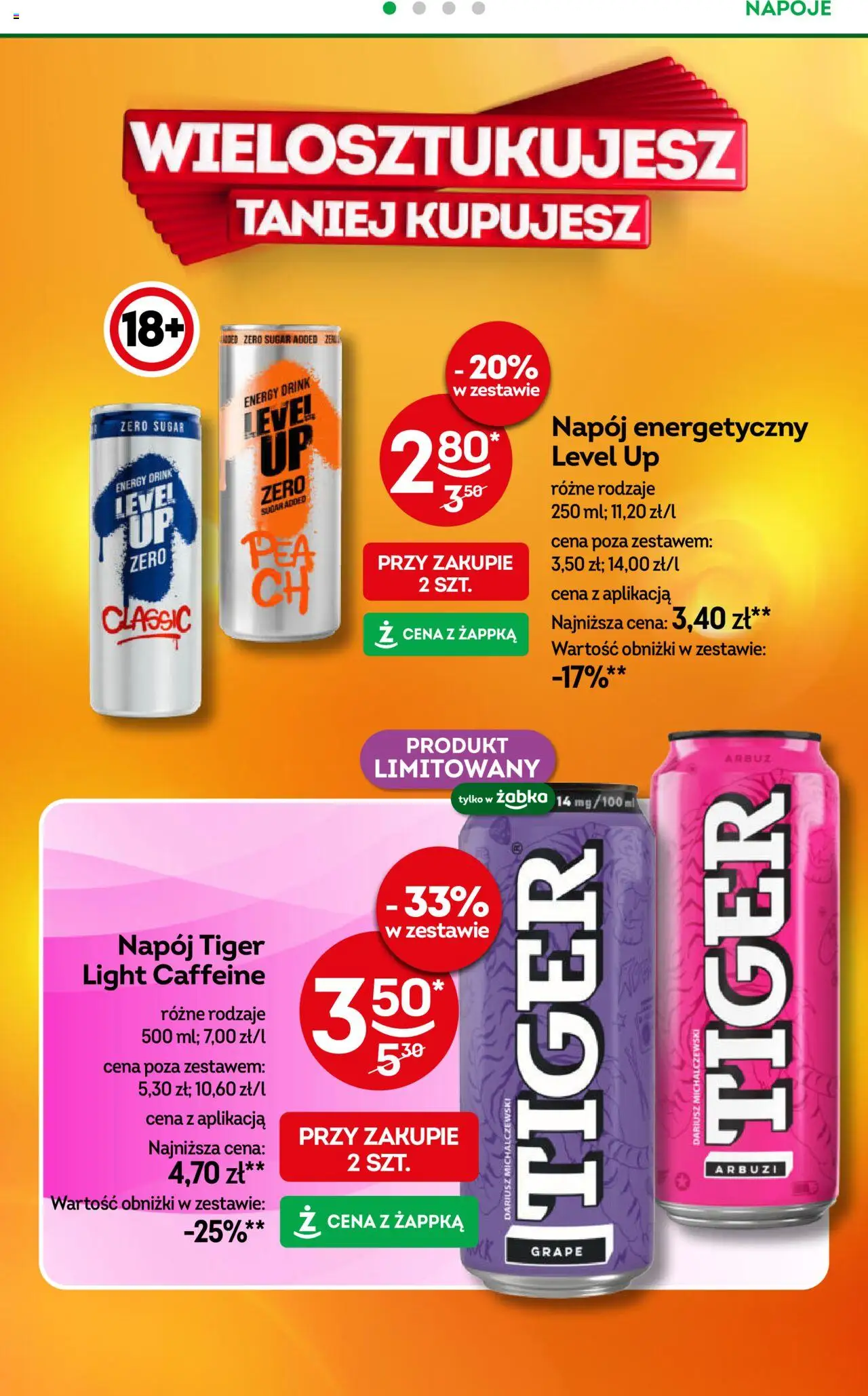 Żabka Gazetka od 24.09.2025 | Strona: 20 | Produkty: Napoje, Sprite