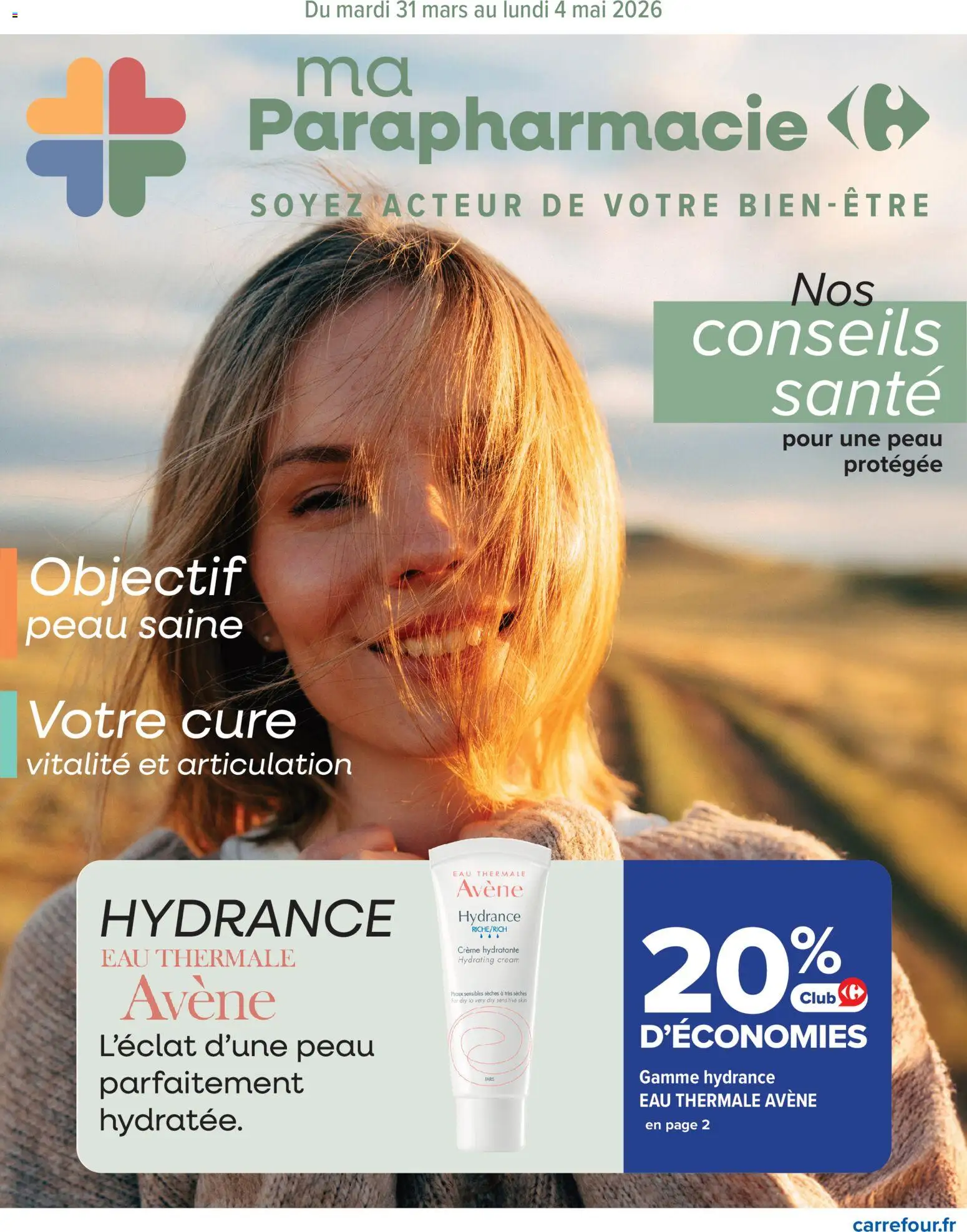 {H1} | Page: 1 | Produits: Eau thermale, Crème hydratante, Crème