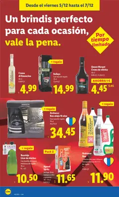 Vista previa Arehucas Ron añejo 18 años, Con vaso de regalo. 70 cl válido desde el 01.12.2025 | Página: 46