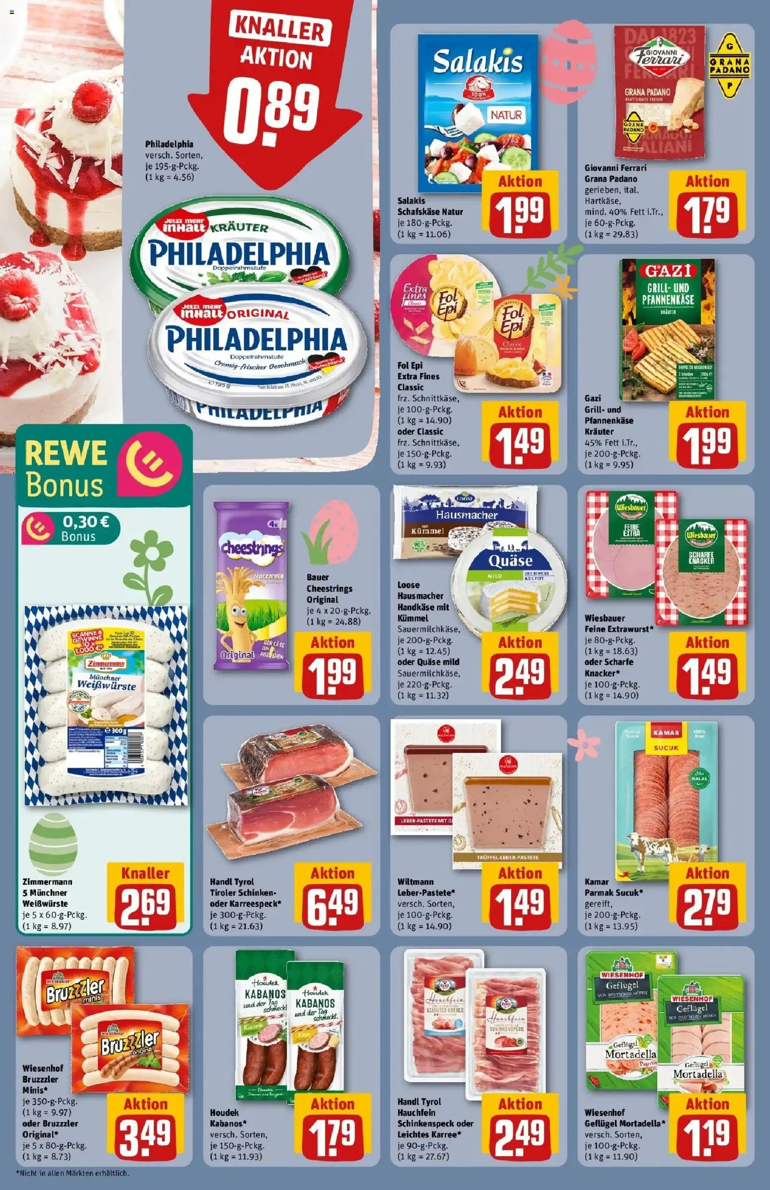 Rewe Prospekt Stockstadt	 – gültig ab 30.03.2026 | Seite: 16 | Produkte: Milch, Philadelphia, Mozzarella, Schafskase
