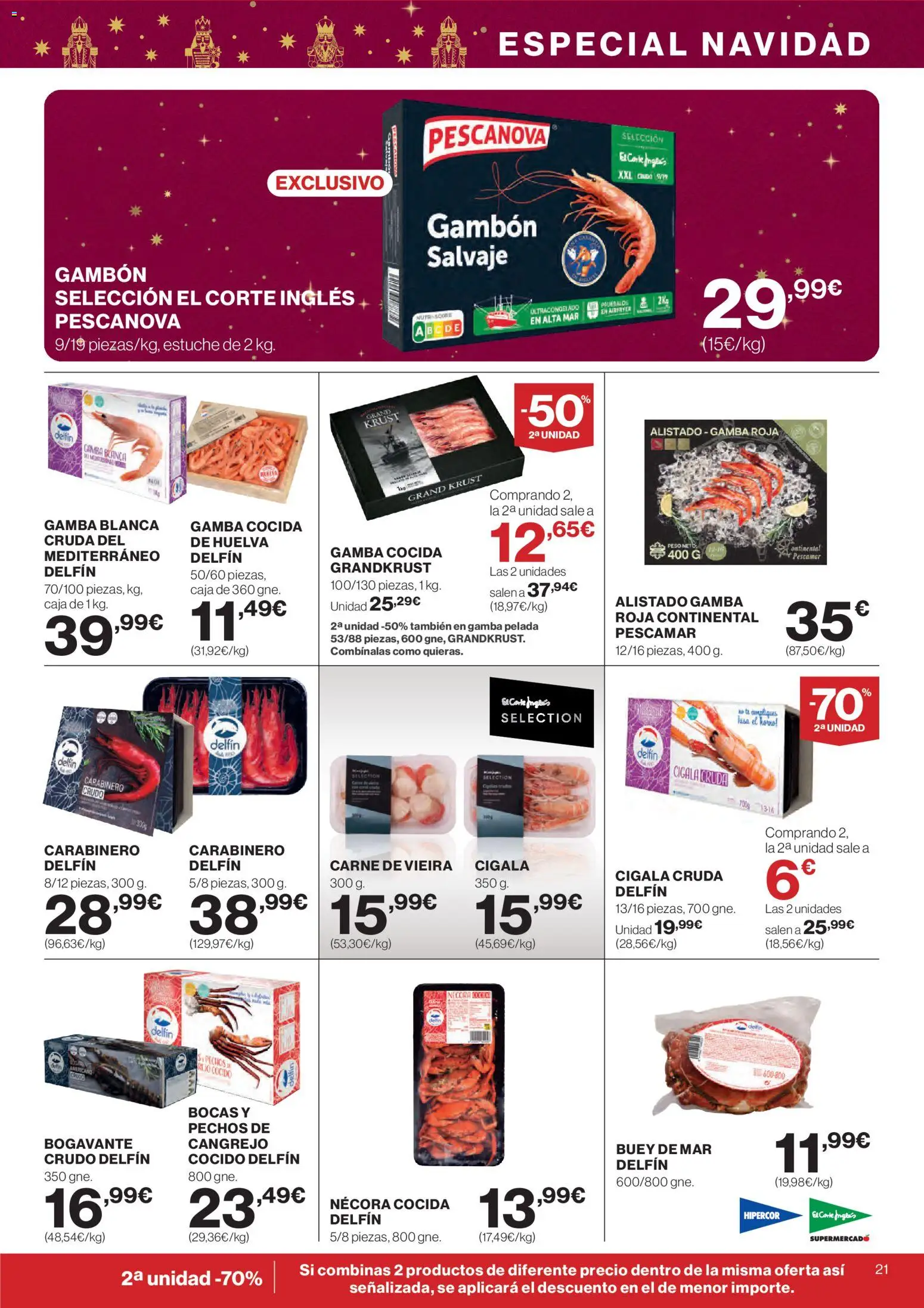 El Corte Inglés ofertas │ válido desde el 18.12.2025 | Página: 21 | Productos: El horno, Horno, Caja, Gamba