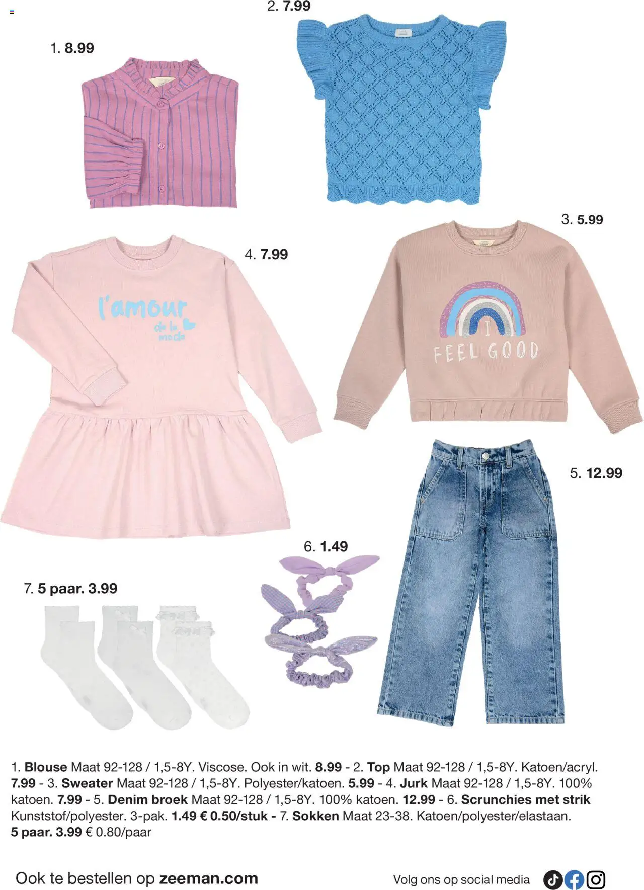  | Pagina: 8 | Producten: Blouse, Sokken, Sweater, Jurk