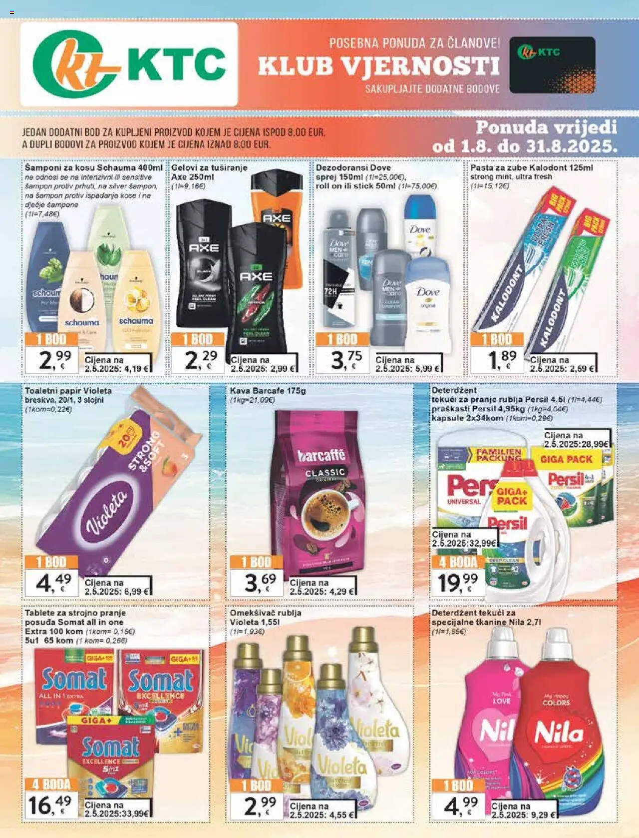 KTC katalog | vrijedi od 07.08.2025 | Stranica: 5 | Proizvodi: Roll on, Kava, Somat, Persil