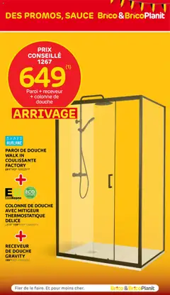Brico - Publicité - Voorbeeld van een folder van Brico, geldig van 15.10.2025 | Pagina: 20 | Producten: Douche