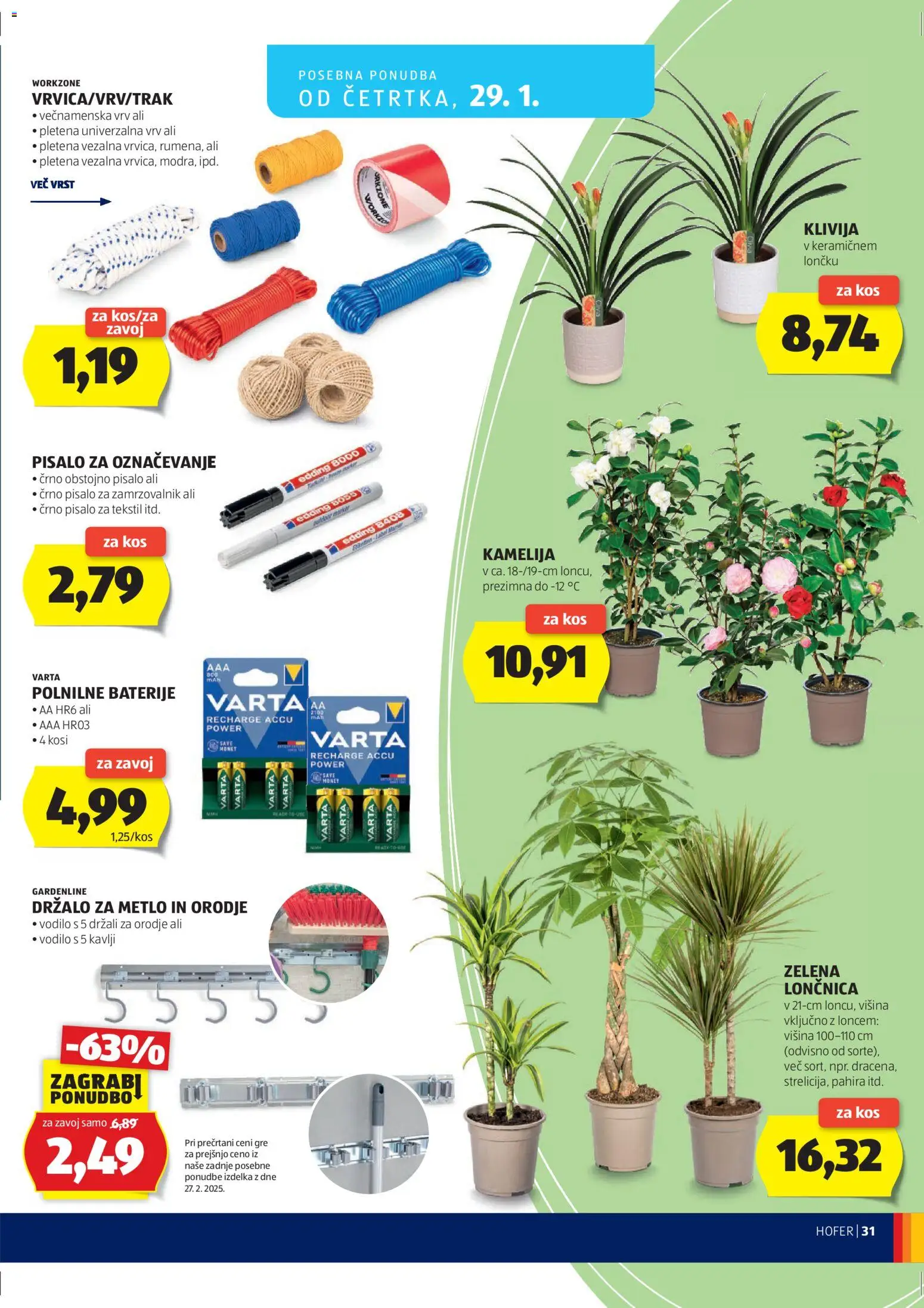 Hofer SI katalog | vrijedi od 21.01.2026 | Stranica: 31 | Proizvodi: Baterije