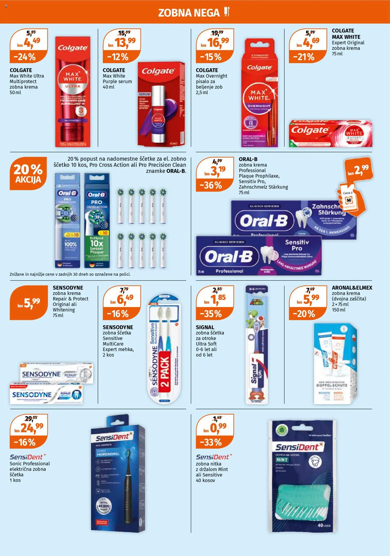 Novi Müller katalog ponudbe – veljaven od 10.11.2025 | Stran: 7 | Izdelki: Elektricna zobna scetka, Kos, Krema, Zobna scetka