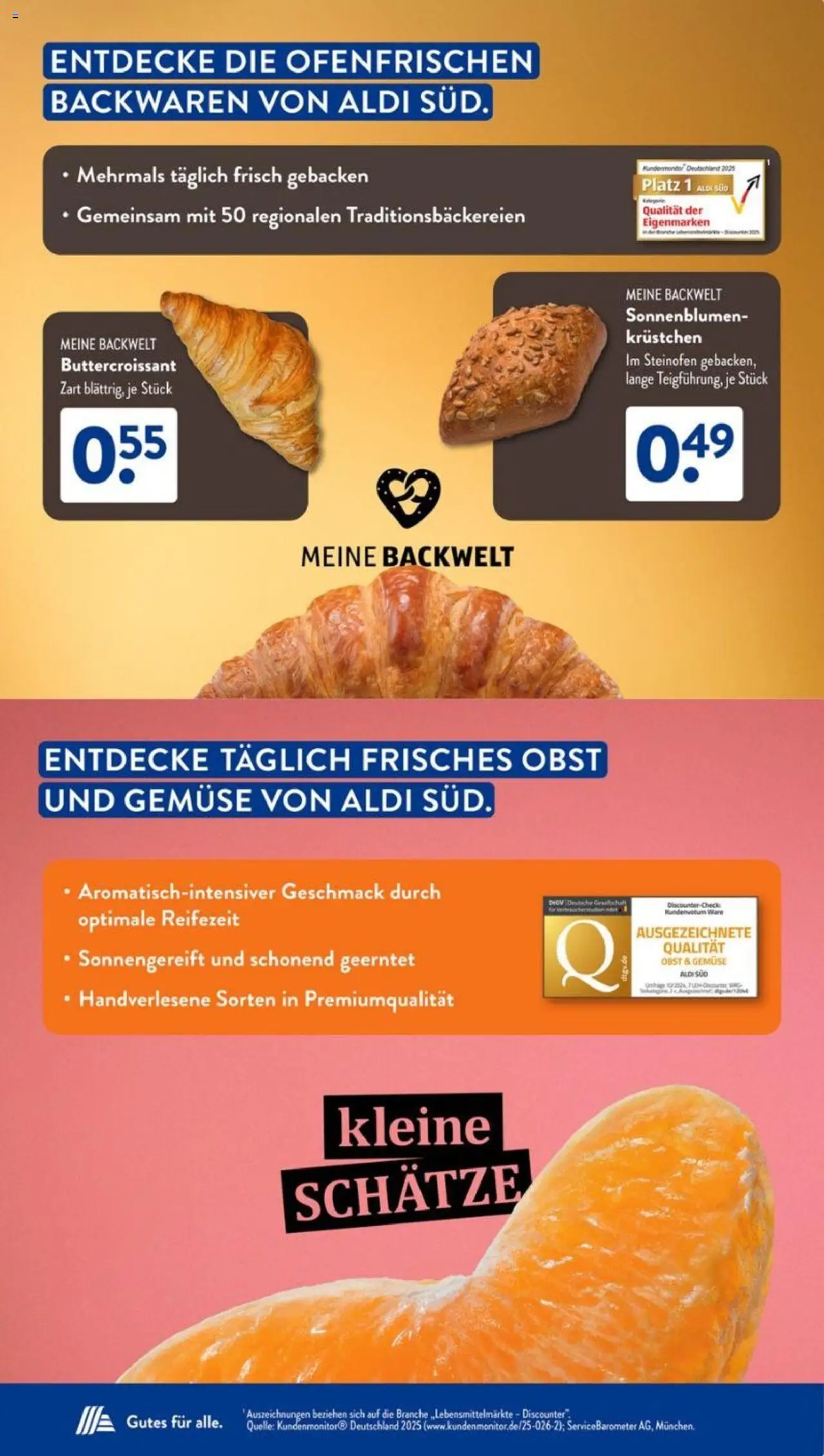 Aldi Süd Eigenmarken – gültig ab 06.10.2025 | Seite: 7 | Produkte: Gemüse, Obst