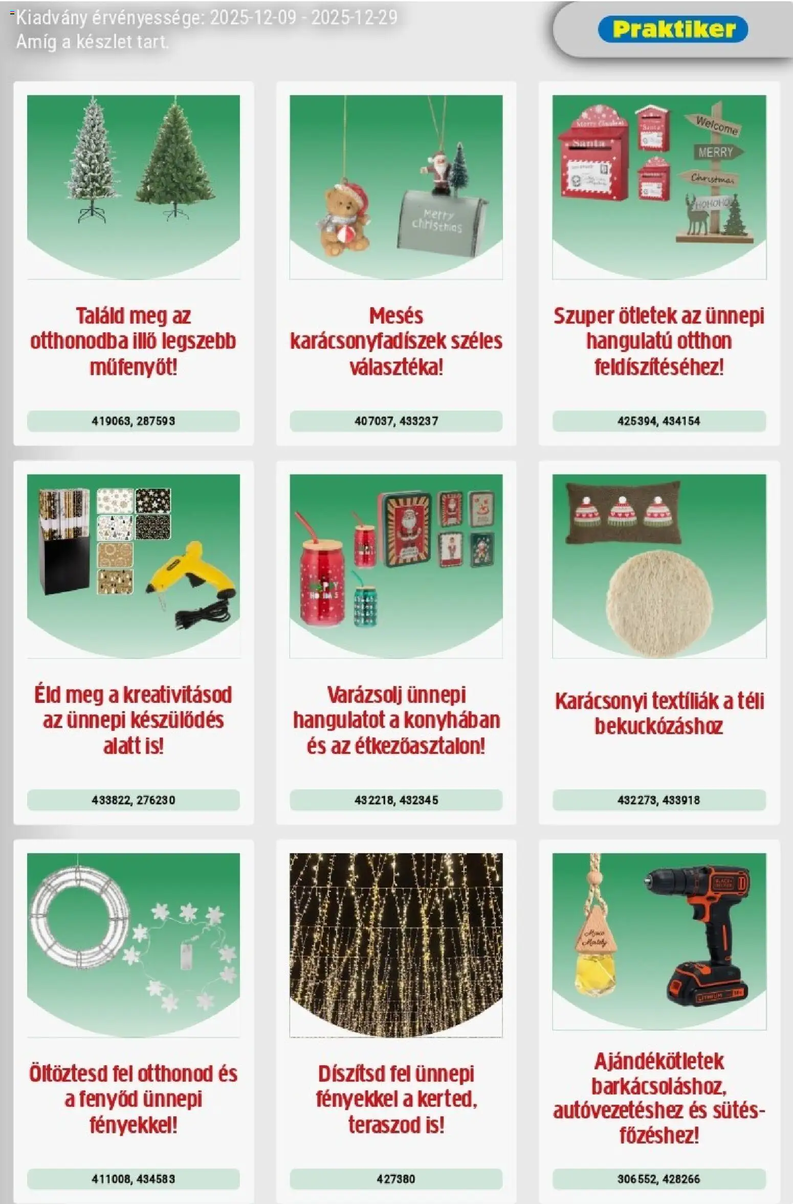Praktiker akciós ujság - amely érvényes a következő dátumtól: 09.12.2025 | Oldal: 3