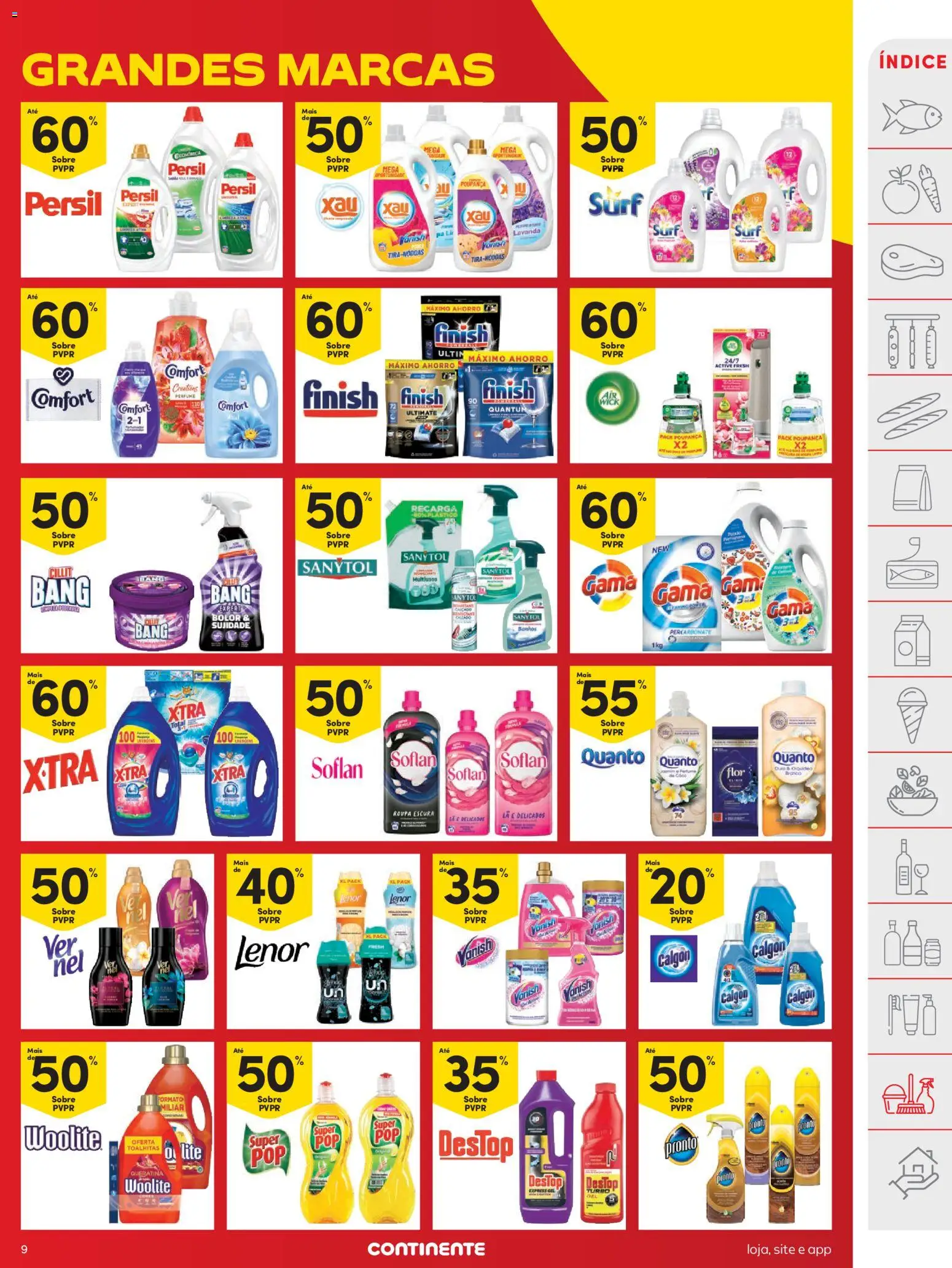 Continente folheto │ válido de 03.03.2026 | Página: 9 | Produtos: Máquina de lavar, Perfume, Detergente, Persil