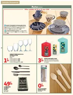 Auchan - Prévisualisation de Auchan - Inspiration déco valide à partir de 03.03.2026 | Page: 24 | Produits: Bol, Porcelaine, Champagne, Café