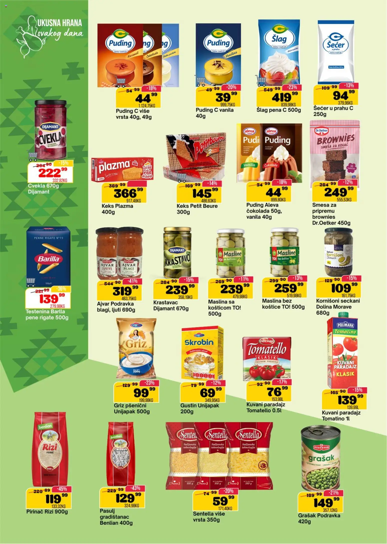 Senta Promet katalog - važi od 22.04.2026 | Strana: 10 | Proizvode: Testenina, Šlag, Grašak, Plazma