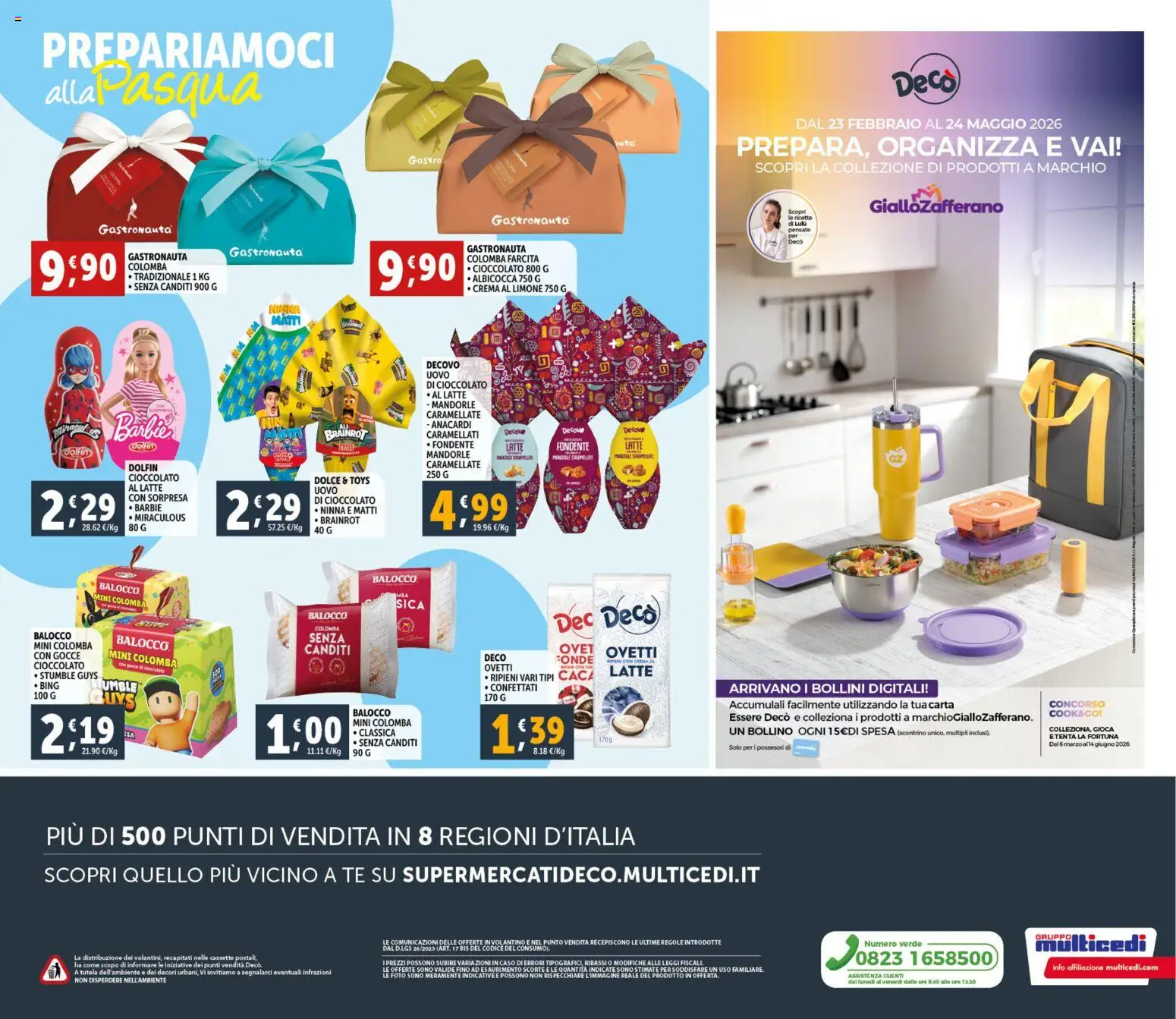 Volantino Decò del 23.02.2026 | Pagina: 20 | Prodotti: Crema, Cioccolato, Tè, Mandorle