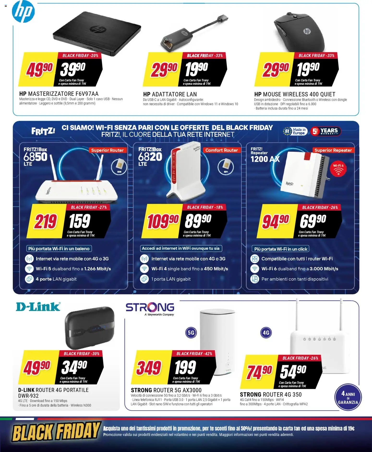 Volantino Trony del 25.11.2025 | Pagina: 12 | Prodotti: Dvd, Masterizzatore, Tè, USB