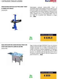 Anteprima del volantino Eurobrico Taglio Legna catalogo valido a partire dal 23.07.2025 | Pagina: 14 | Prodotti: Disco, Sega