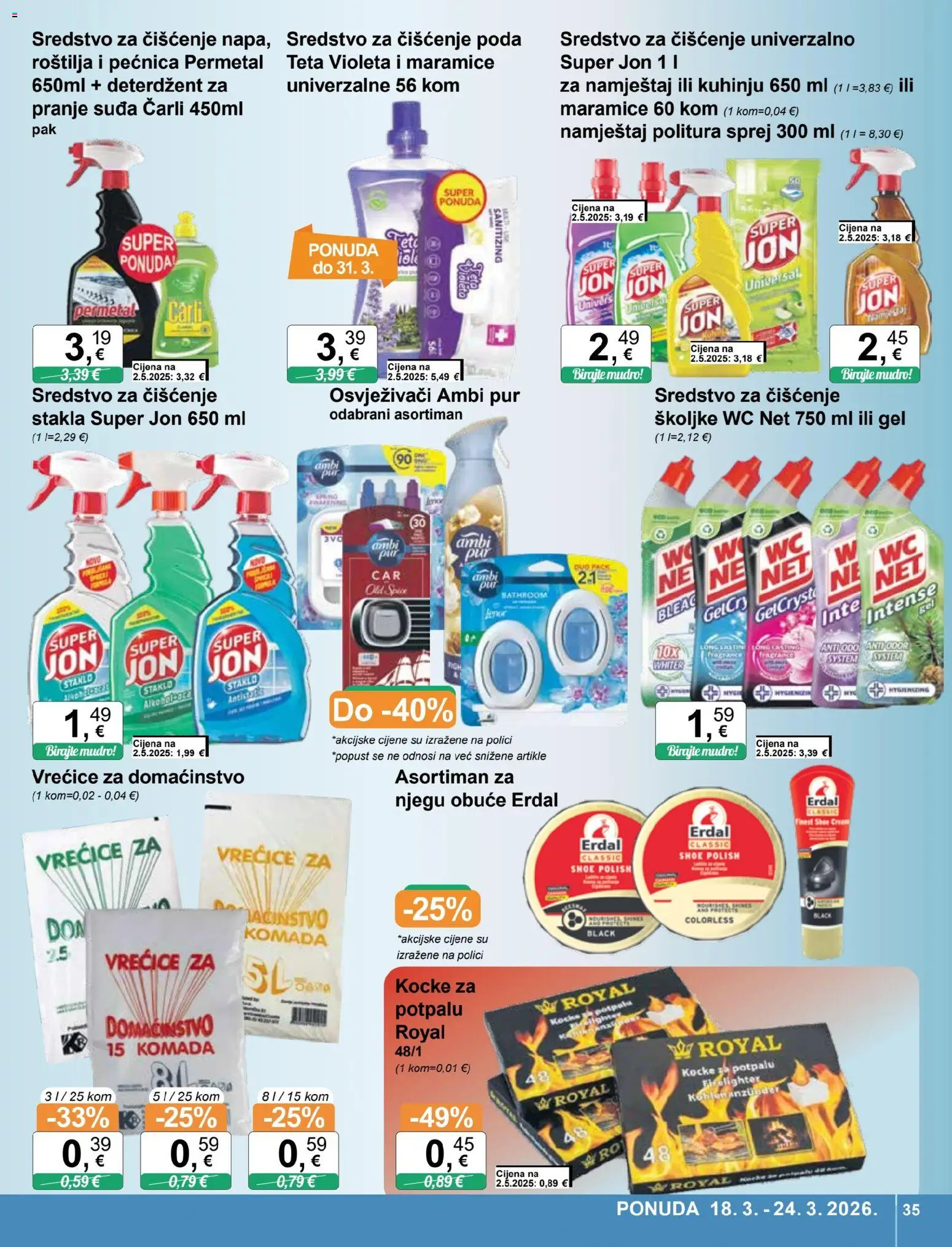 KTC katalog | vrijedi od 18.03.2026 | Stranica: 35 | Proizvodi: Deterdžent, Old Spice, WC Net, Pećnica