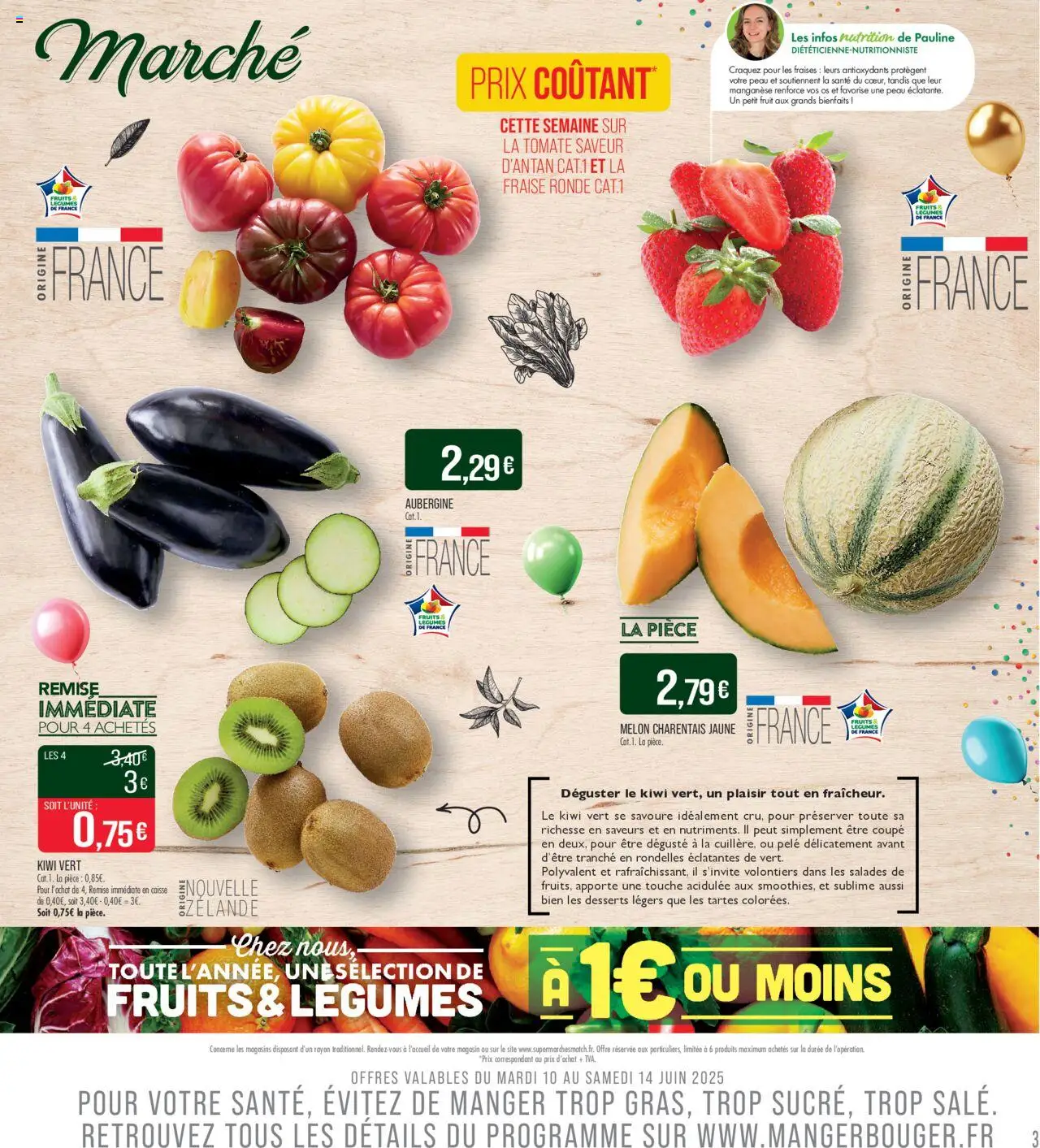  | Page: 3 | Produits: Melon, Pele, Fraises, Kiwi